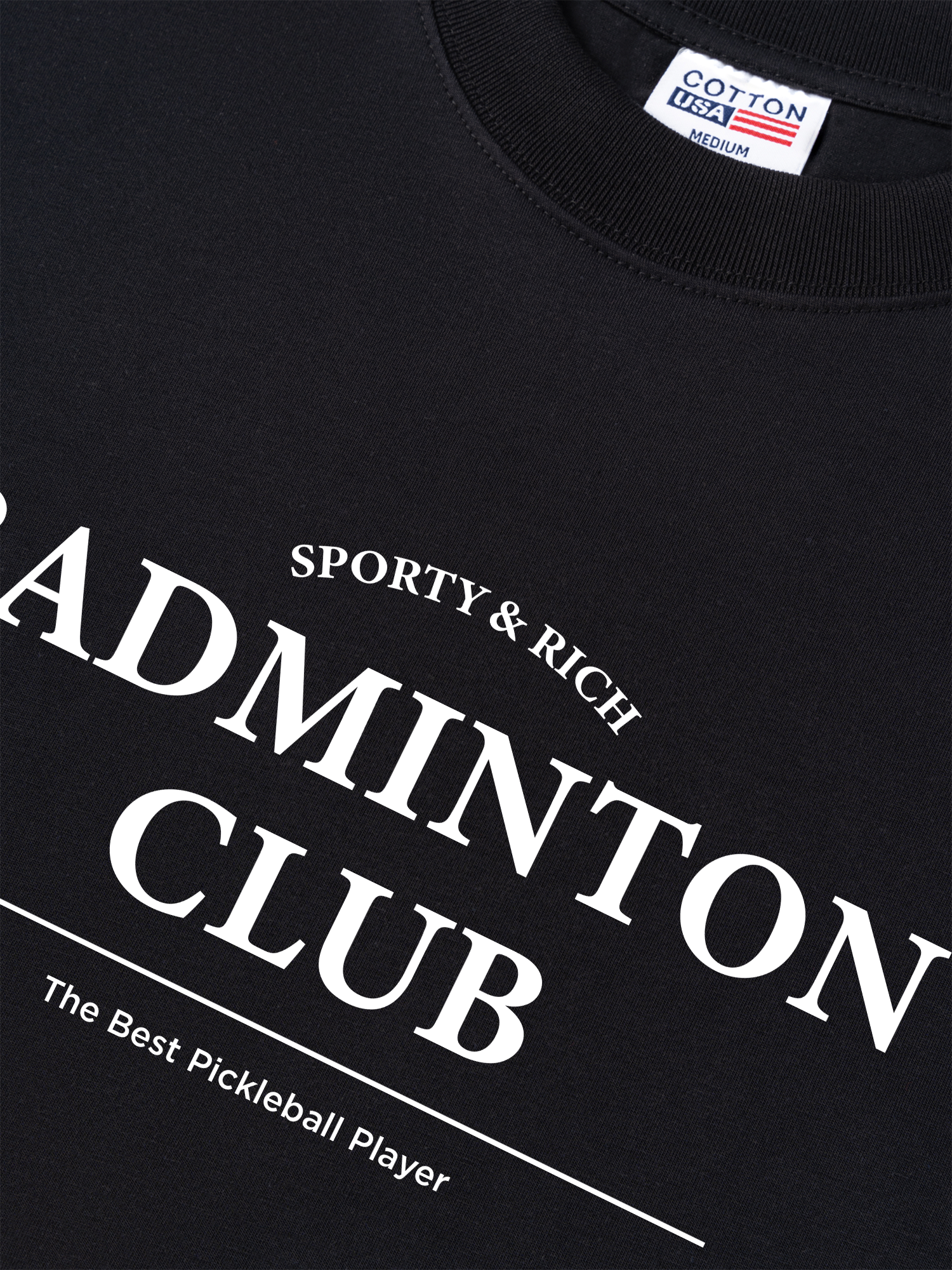 Áo Thun Relaxed Fit Sporty&Rich Badminton Club