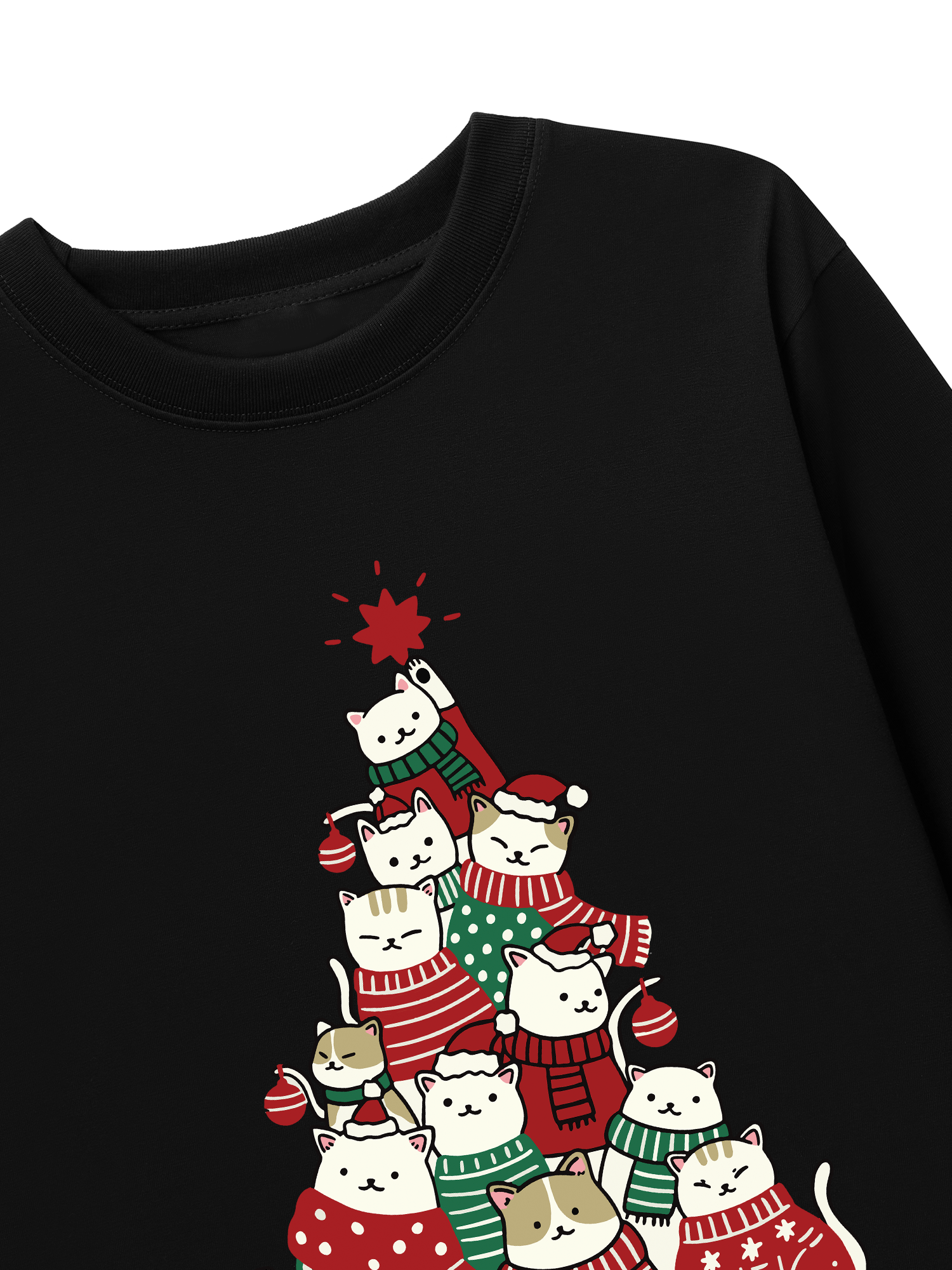 Áo Thun Dài Tay Meowy Christmas Tree