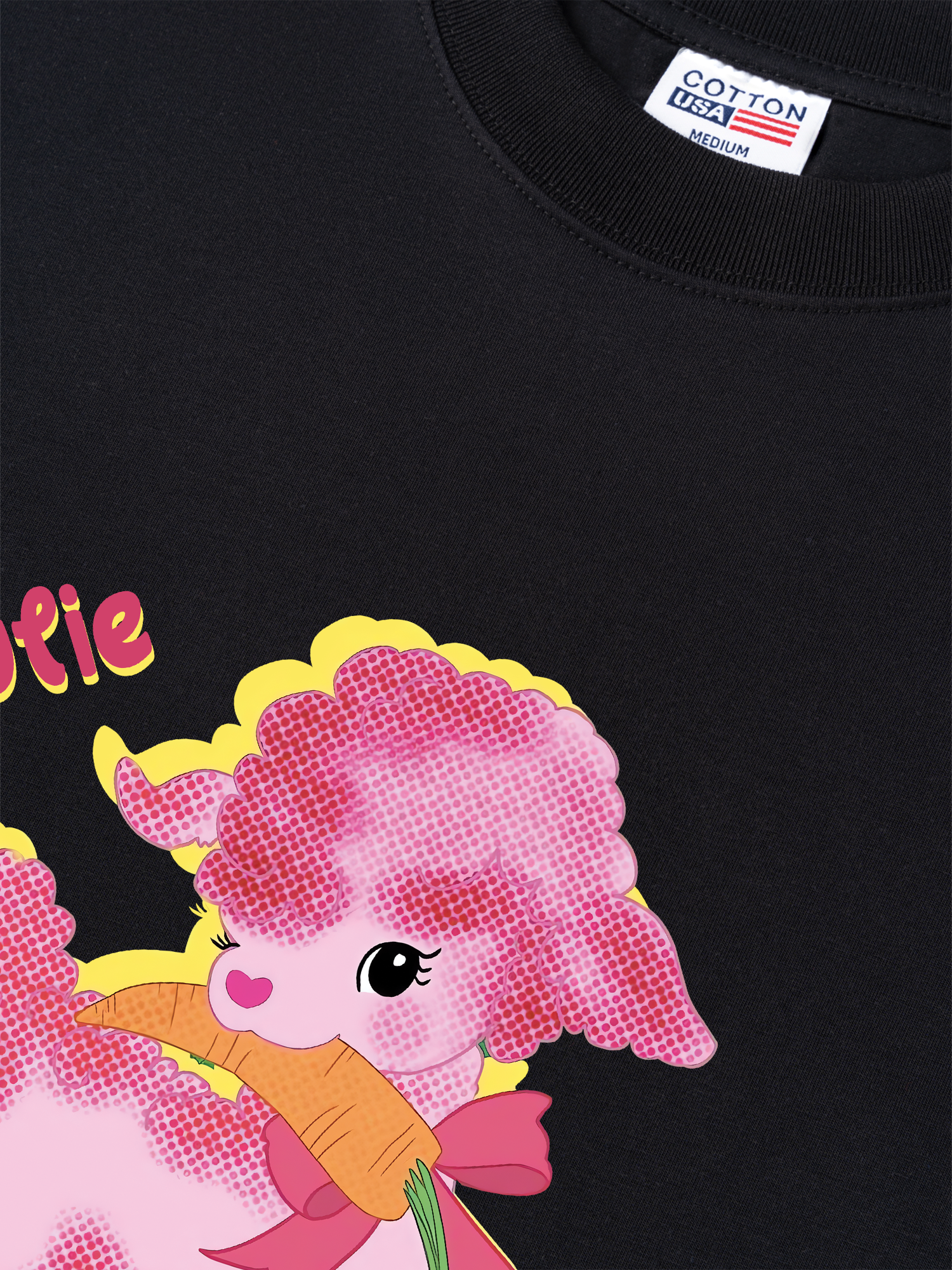 Áo Thun Relaxed Fit Soft Paw Cute Pink Sheep