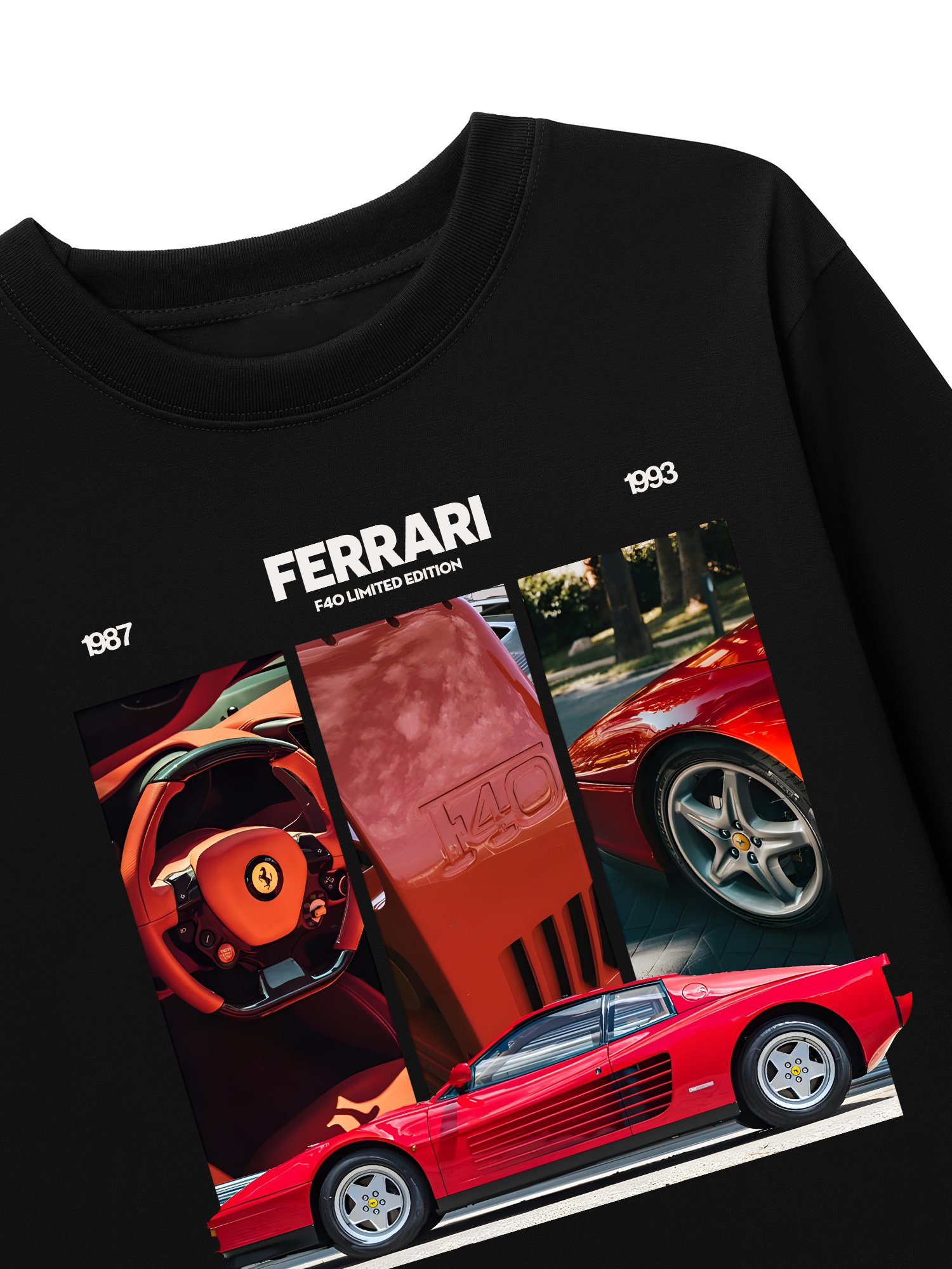 Áo Thun Dài Tay Ferrari F40 Limited Edition