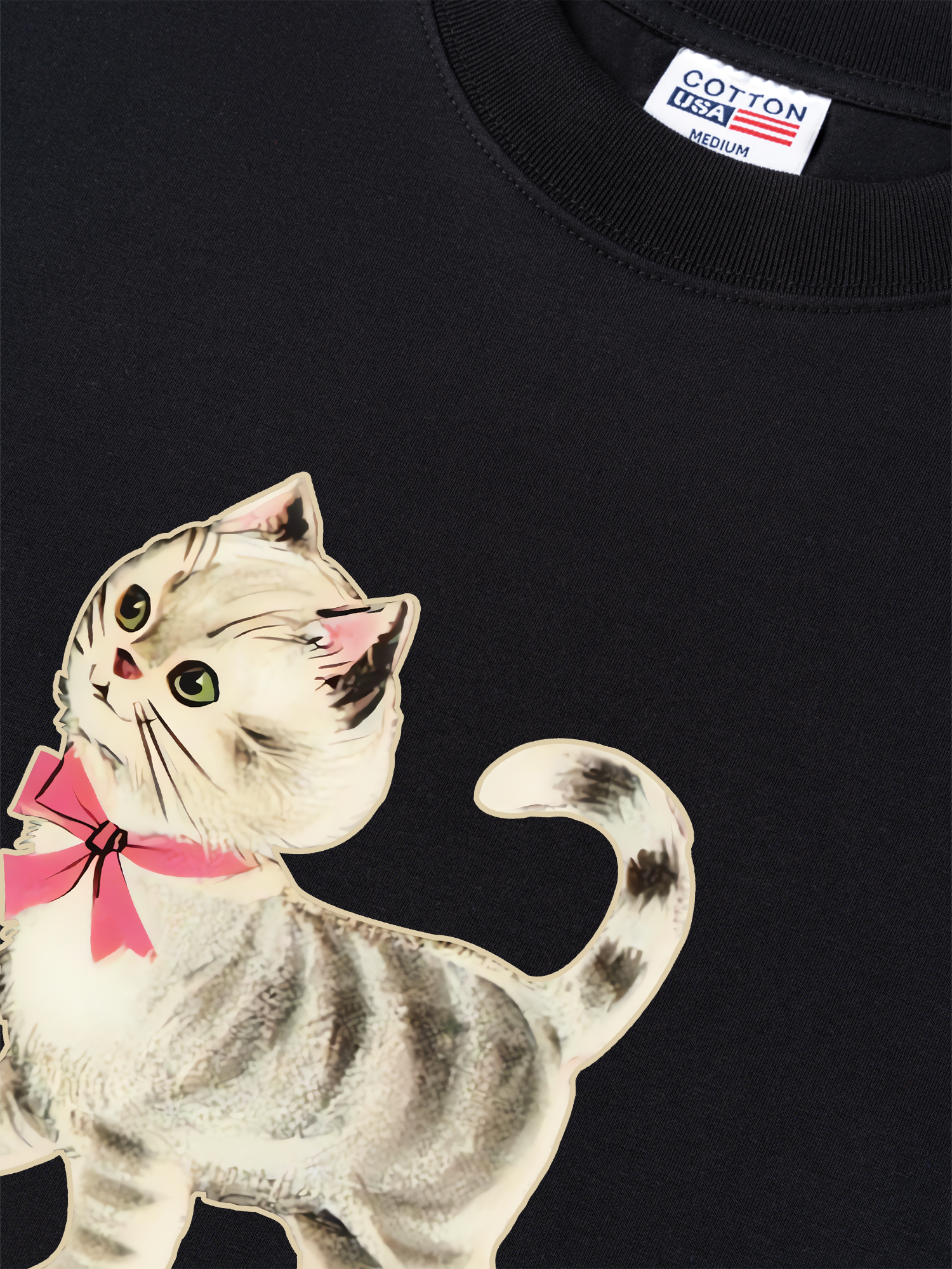 Áo Thun Relaxed Fit Soft Paw Pet Friend Cat