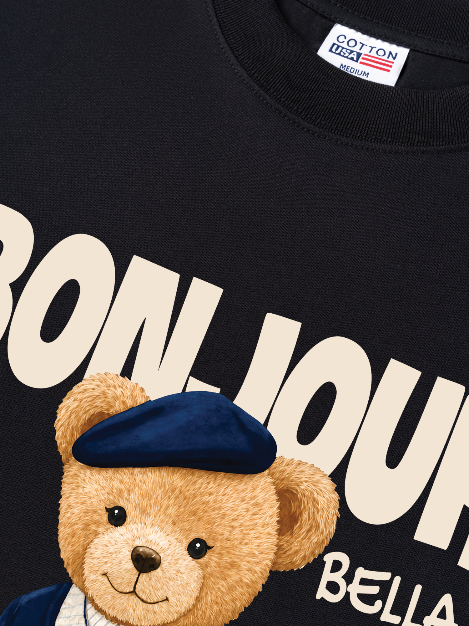 Áo Thun Relaxed Fit Bear Town Bonjour Bella