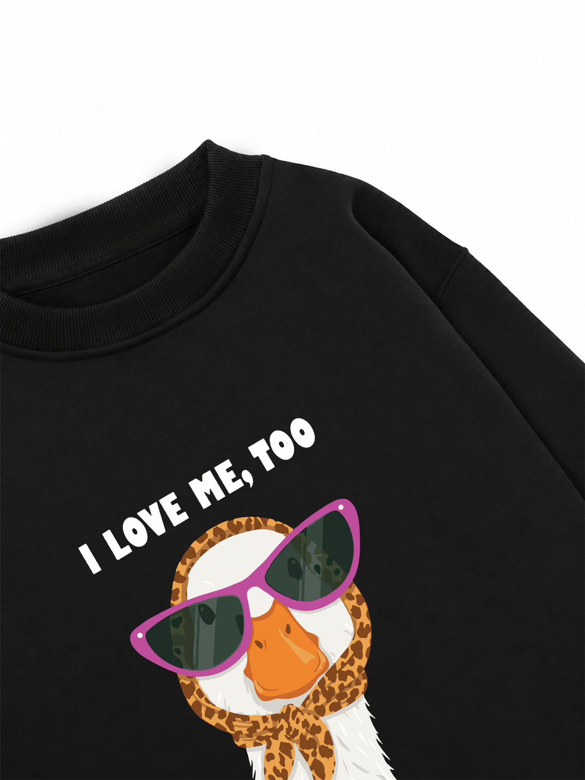 Áo Sweater Nỉ Hai Da Farm Lady Duck I Love Me Too