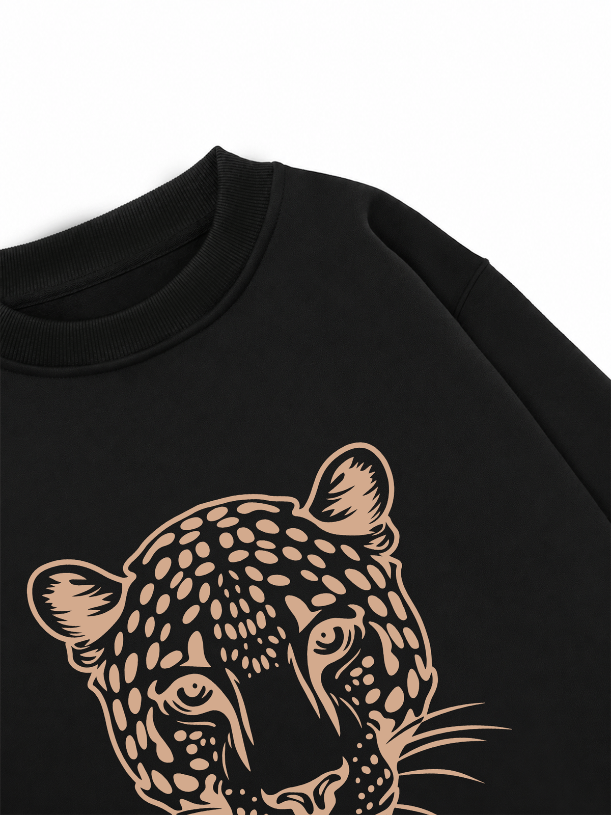 Áo Sweater Nỉ Hai Da Urban Leopard Feline Face