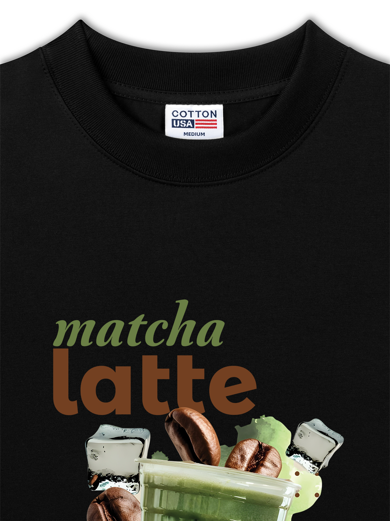 Áo Thun Relaxed Fit Daily Cup Matcha Latte