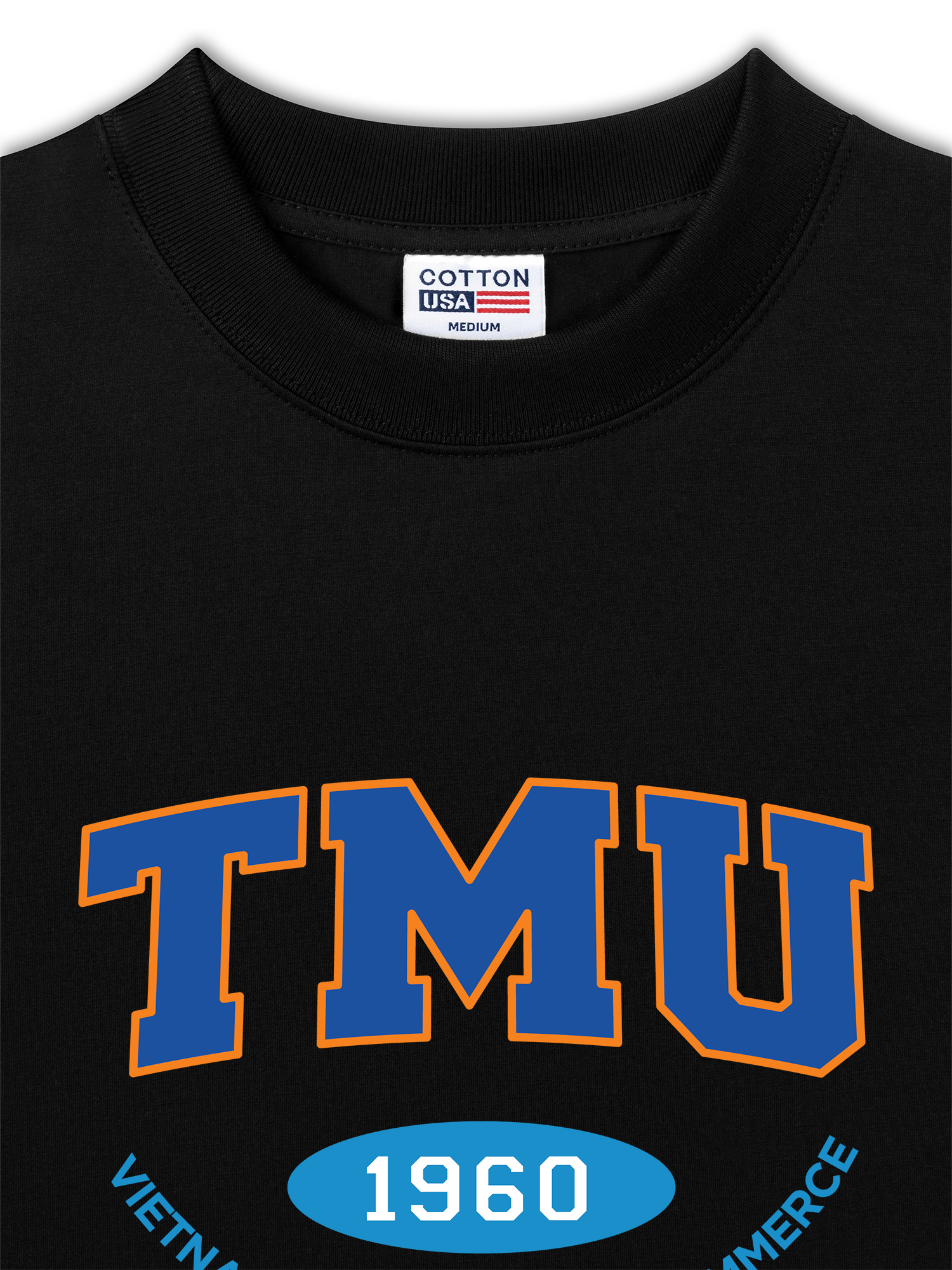 Áo Thun Relaxed Fit TMU - Vietnam University of Commerce