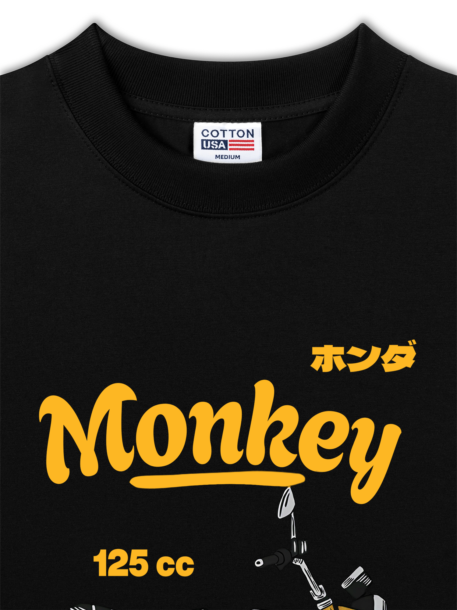 Áo Thun Relaxed Fit Motorbike Monkey 125cc