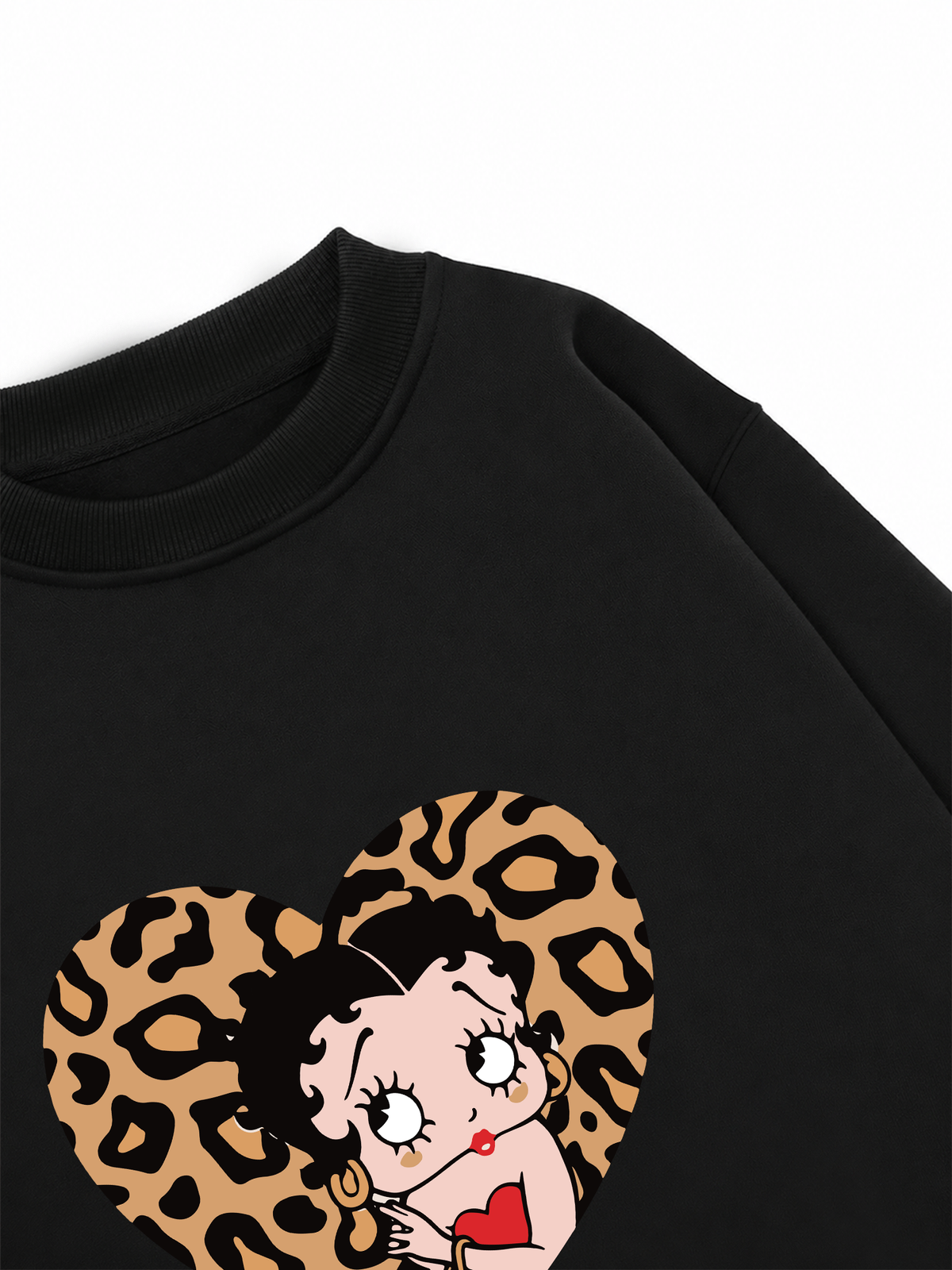 Áo Sweater Nỉ Hai Da Urban Leopard Betty Cheetah Heart
