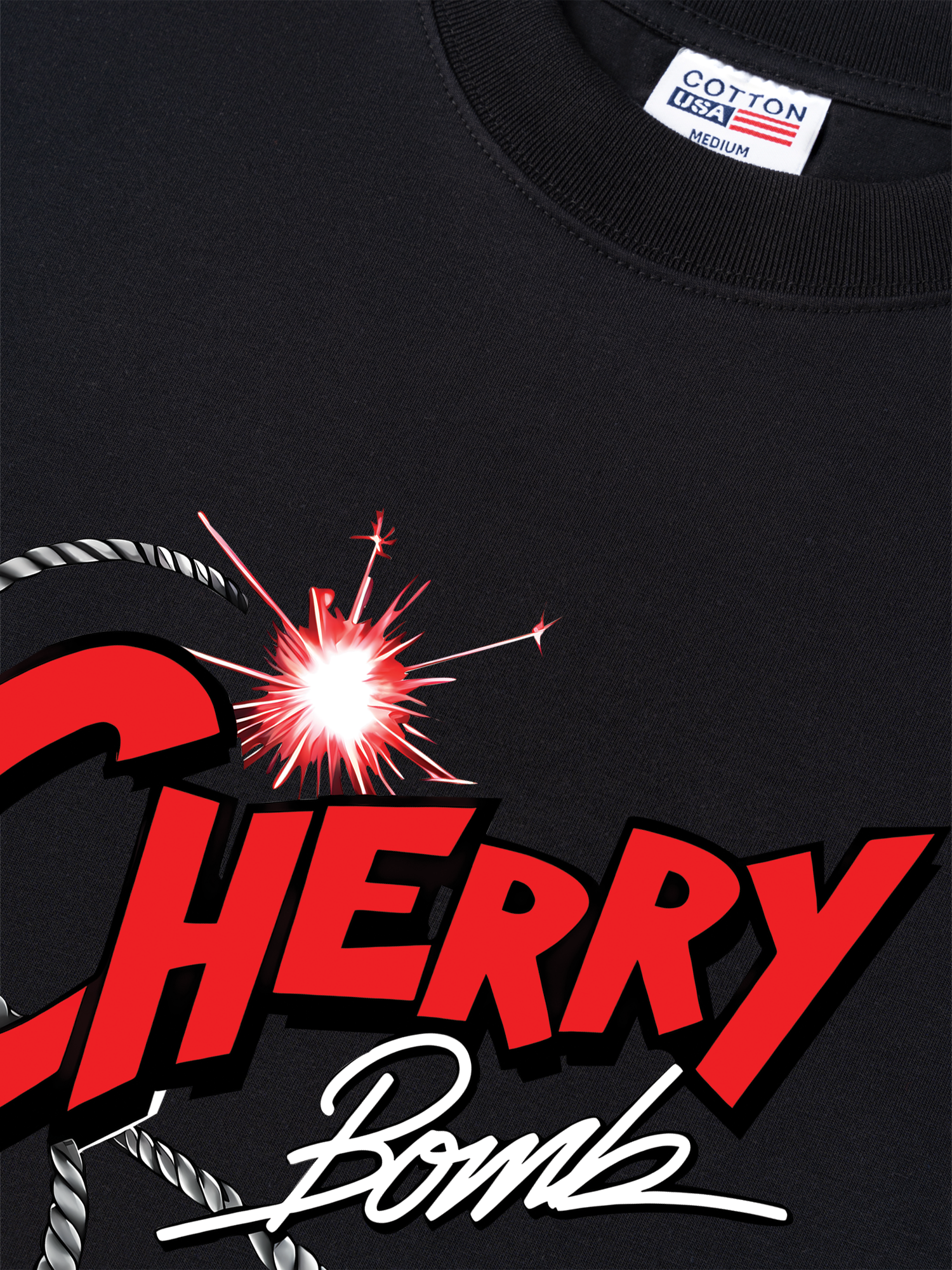 Áo Thun Relaxed Fit Cherry Bombb