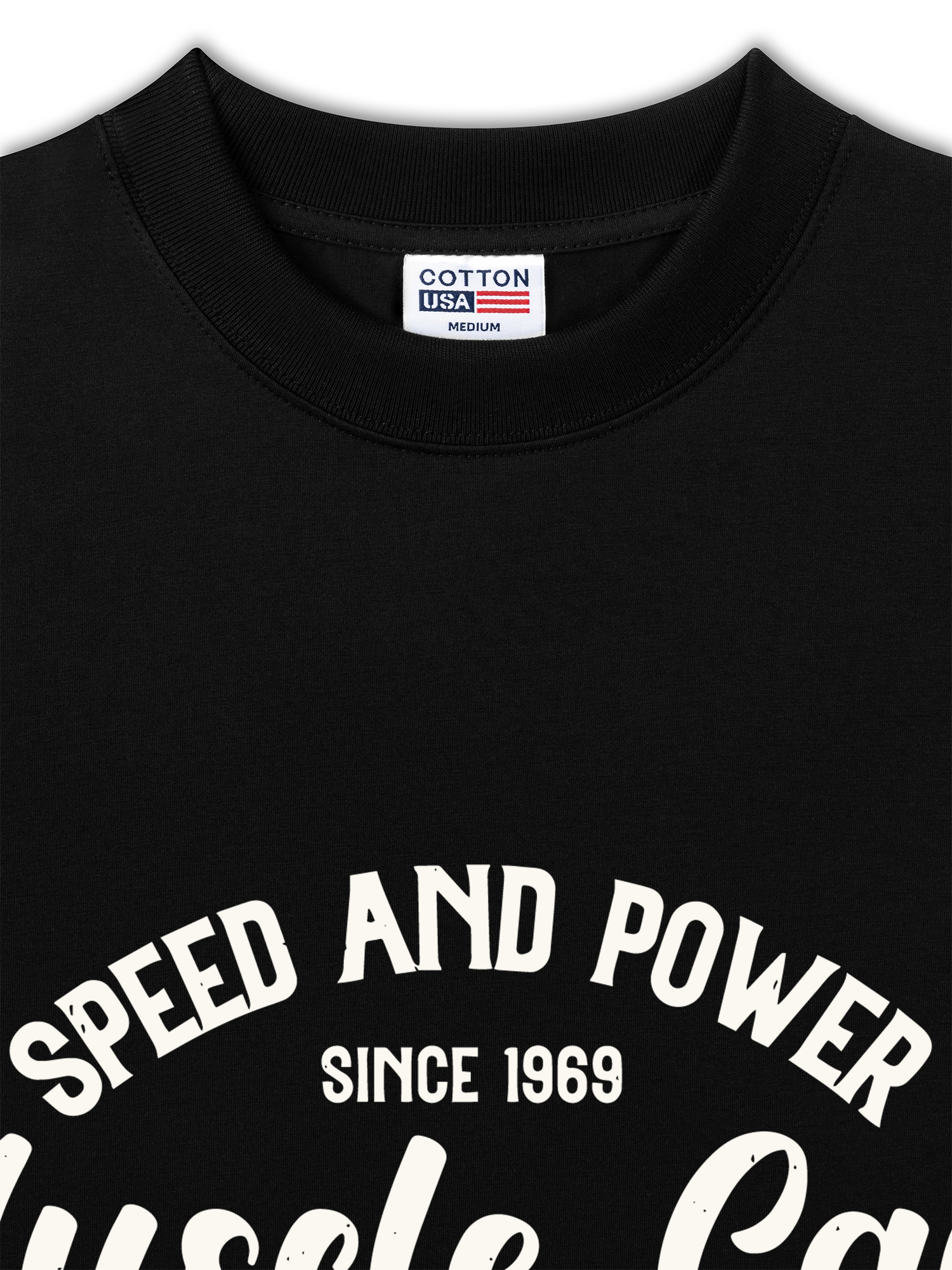 Áo Thun Relaxed Fit Speed And Power Muscle Cars