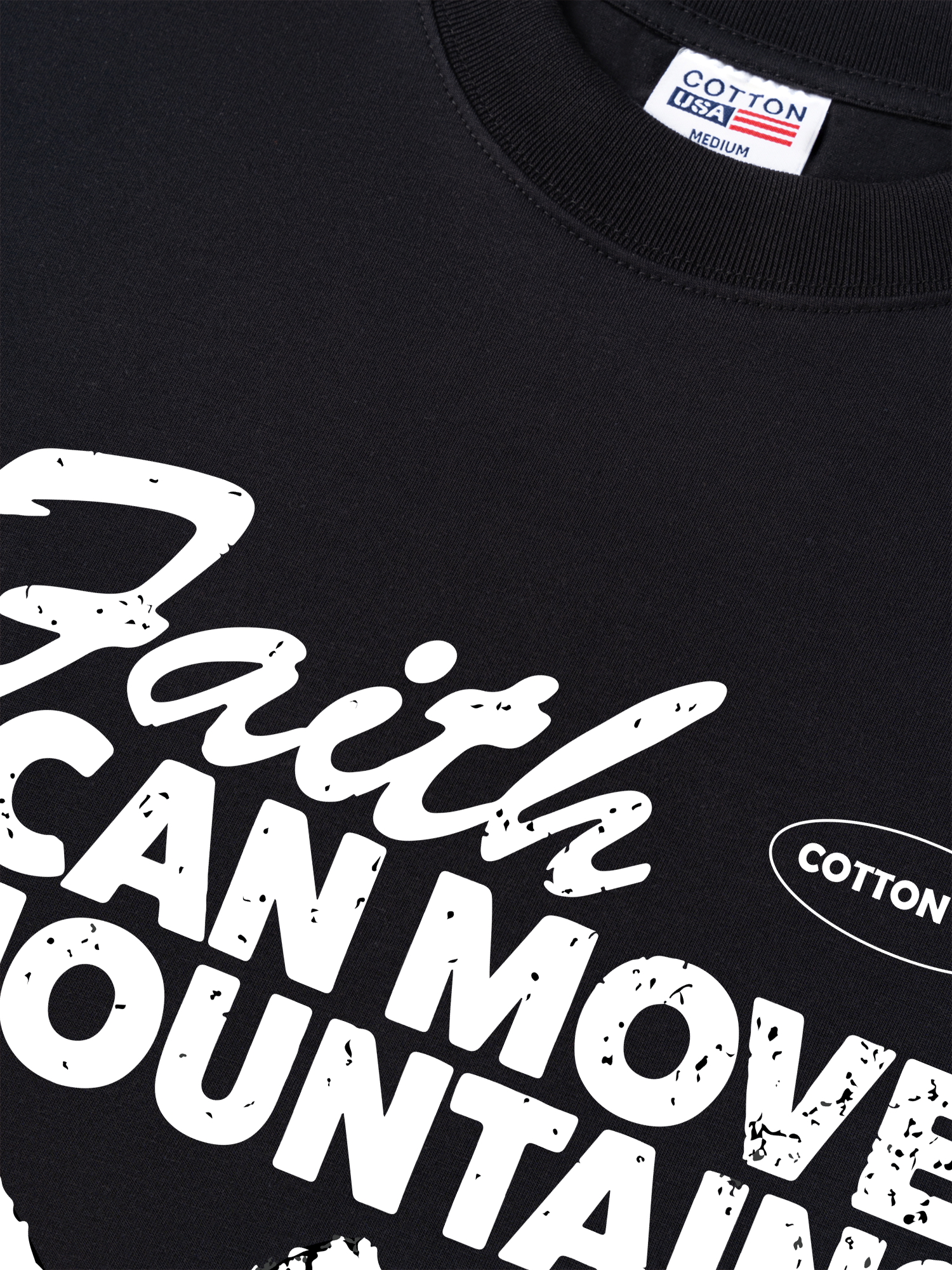 Áo Thun Relaxed Fit Adventure Faith Can Move Mountains