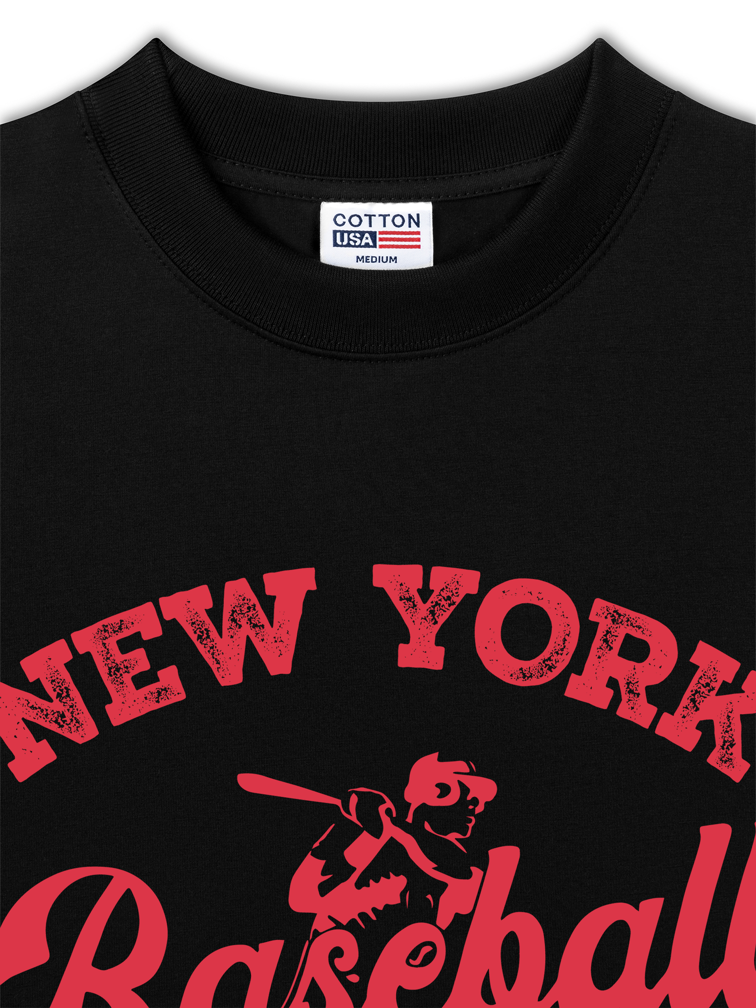 Áo Thun Relaxed Fit New York Baseball Pink