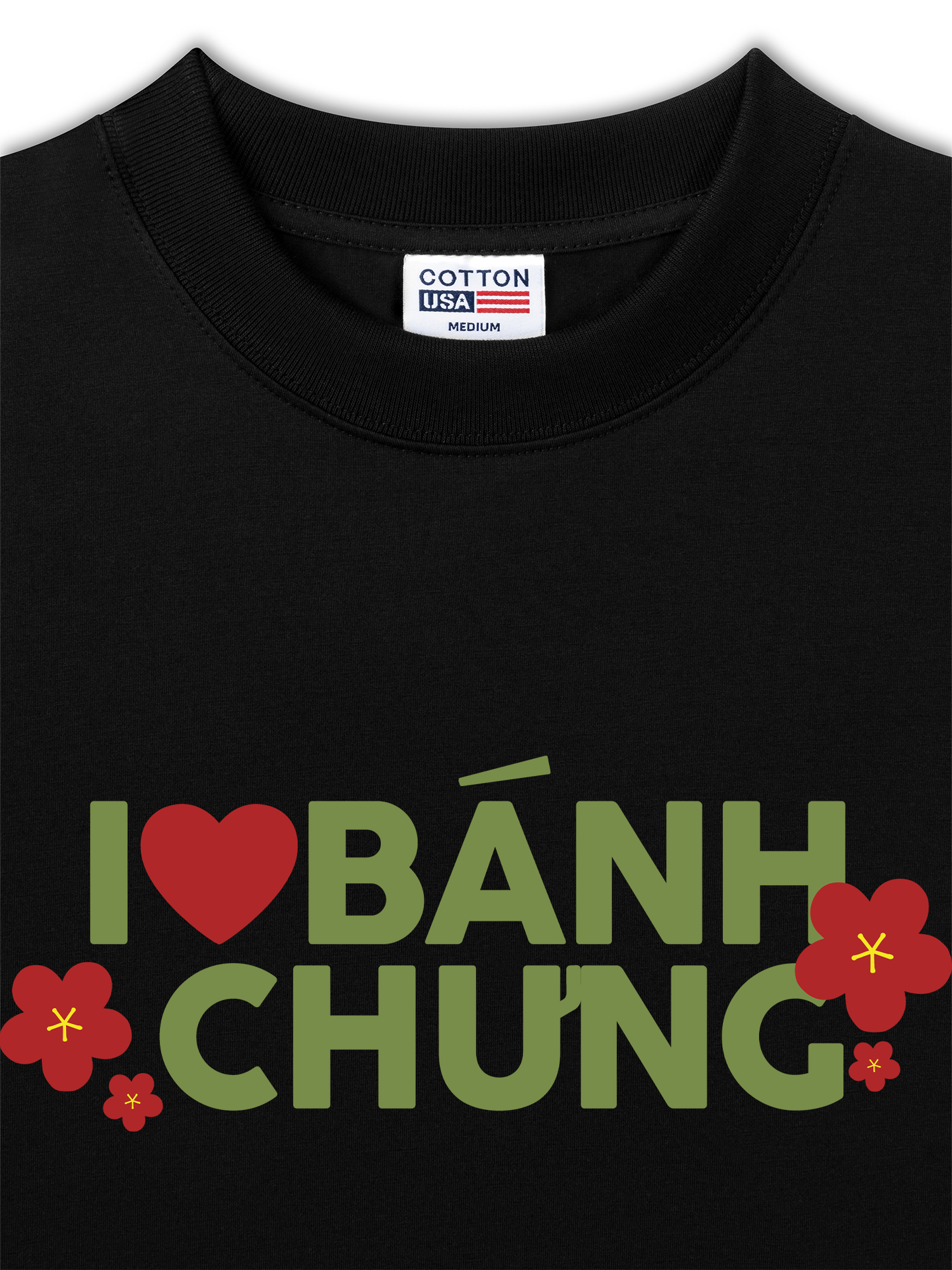 Áo Thun Relaxed Fit I Love Bánh Chưng