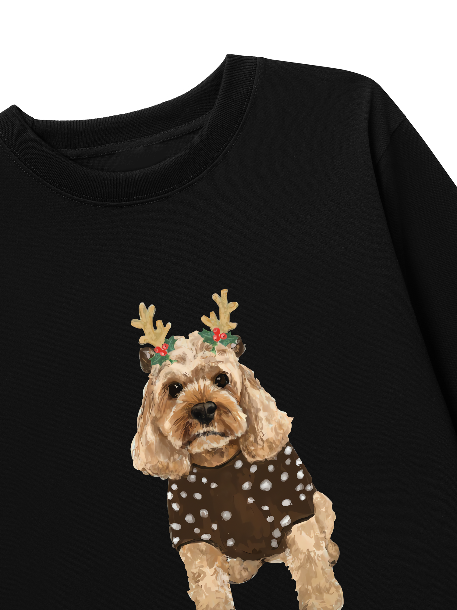 Áo Thun Dài Tay Holiday Poodle Christmas