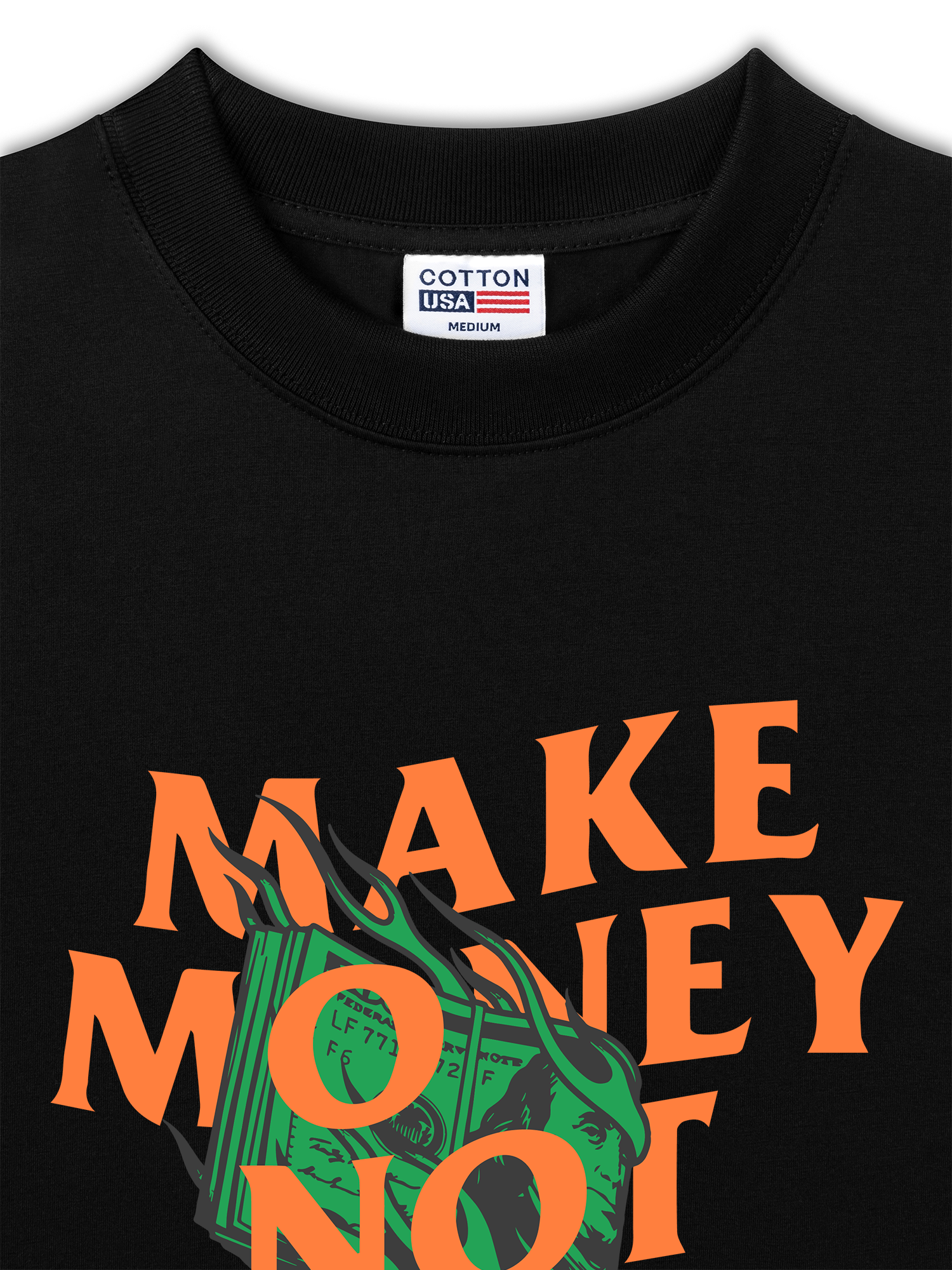 Áo Thun Relaxed Fit Money Make Money Not Friends