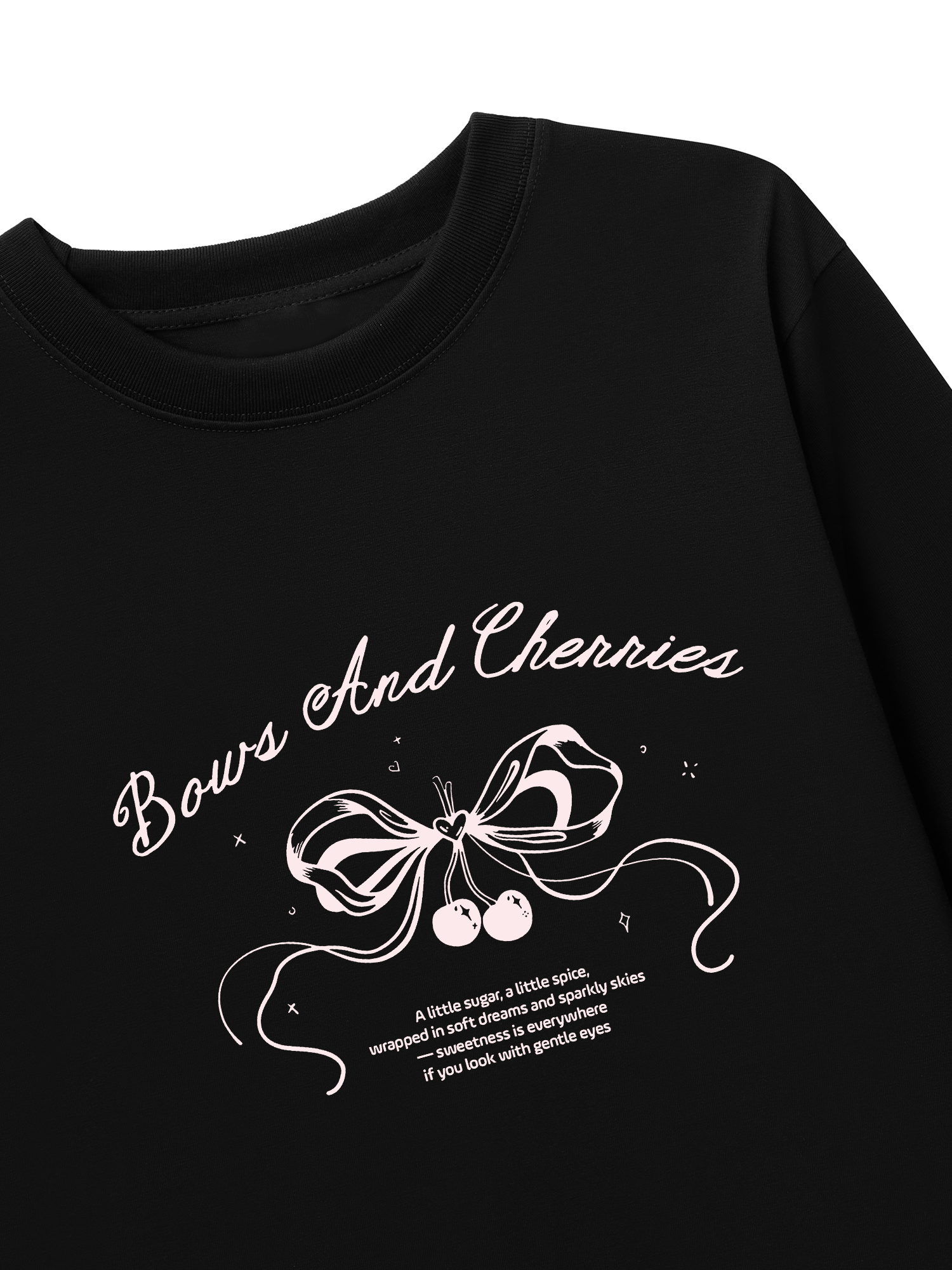 Áo Thun Dài Tay Bows And Cherries