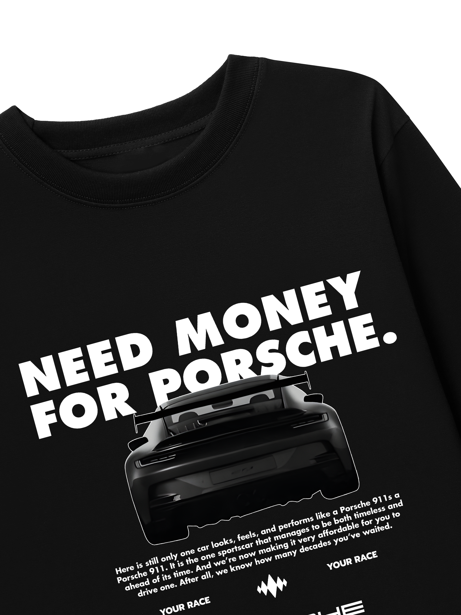 Áo Thun Dài Tay Porsche All Black 911 GT3RS