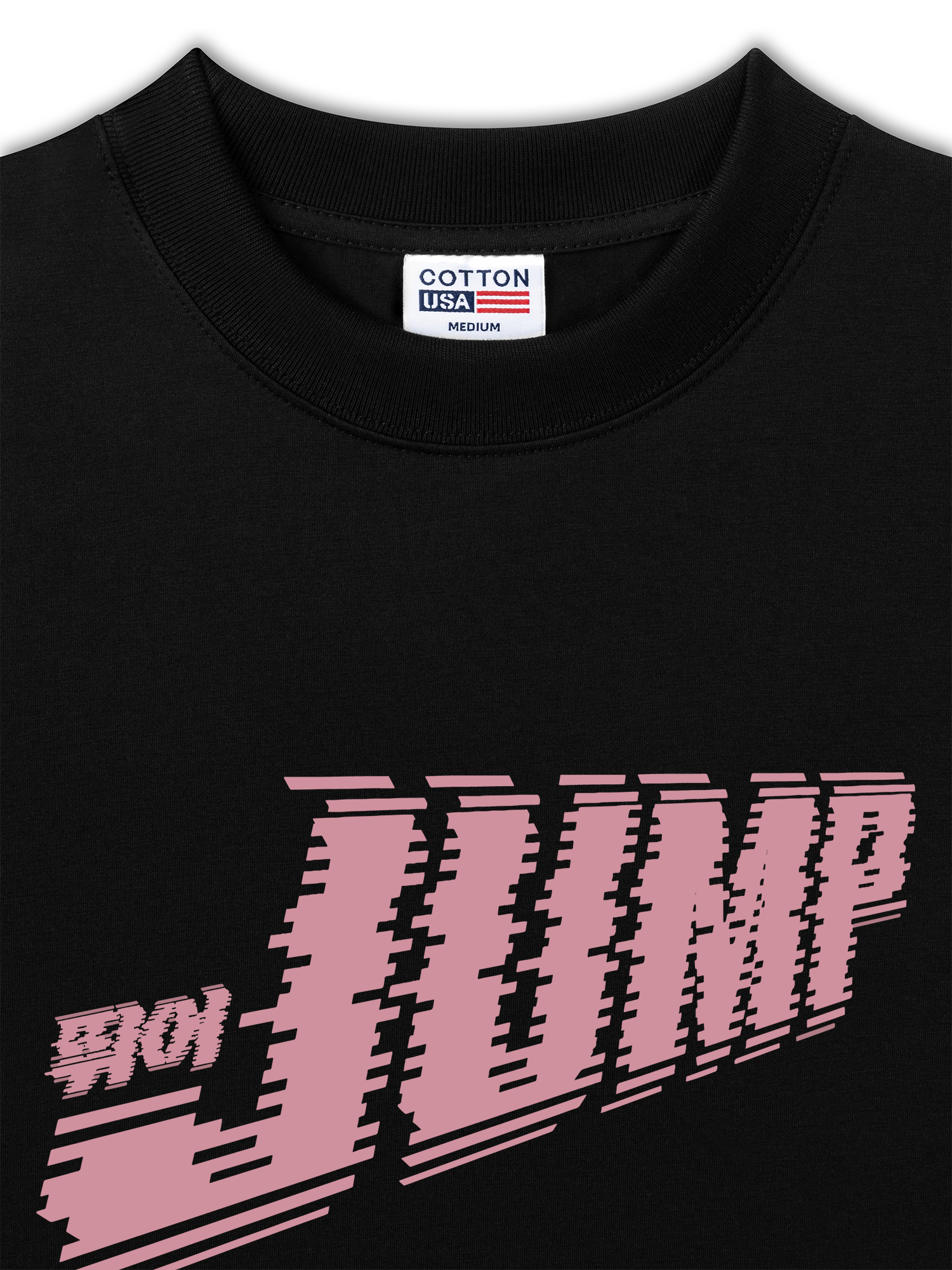 Áo Thun Relaxed Fit Black Pink Jump