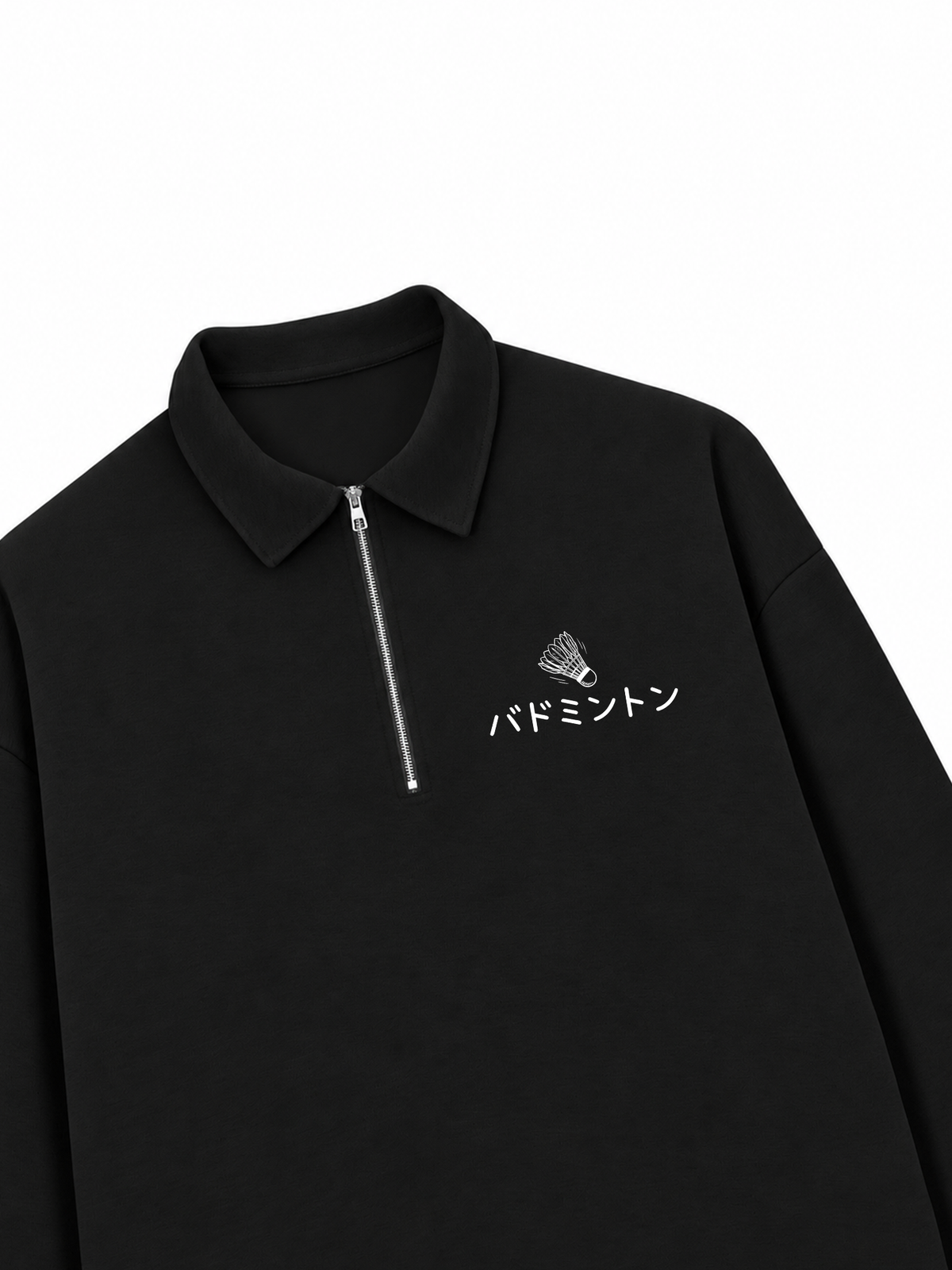 Áo Sweater Polo Nỉ Hai Da Badminton Tokyo