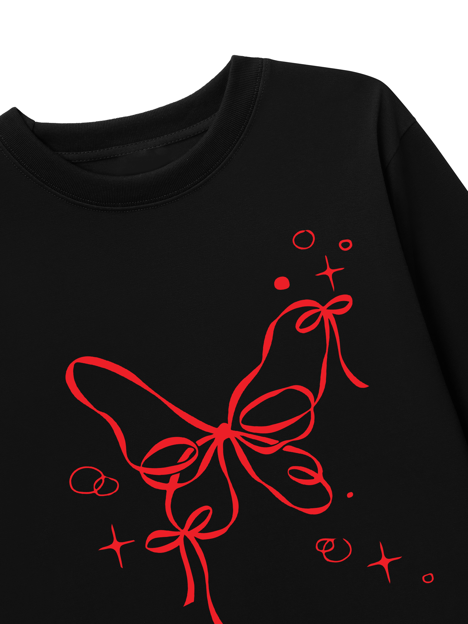 Áo Thun Dài Tay Butterfly Ribbon