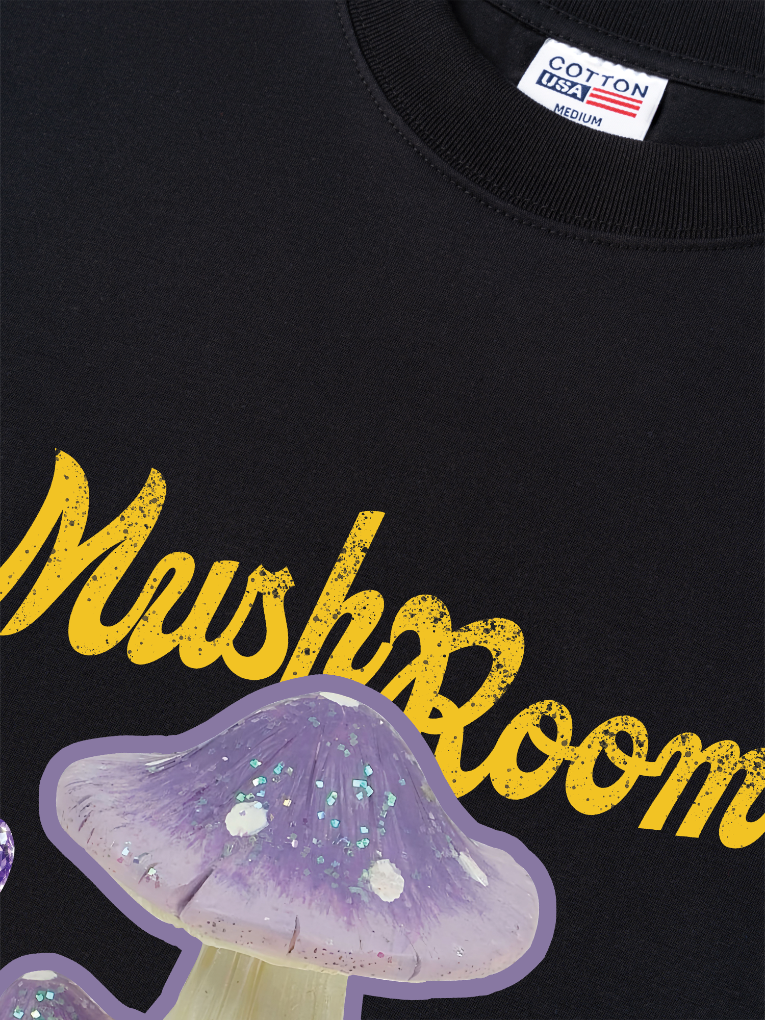 Áo Thun Relaxed Fit Bling Purple Mushroom