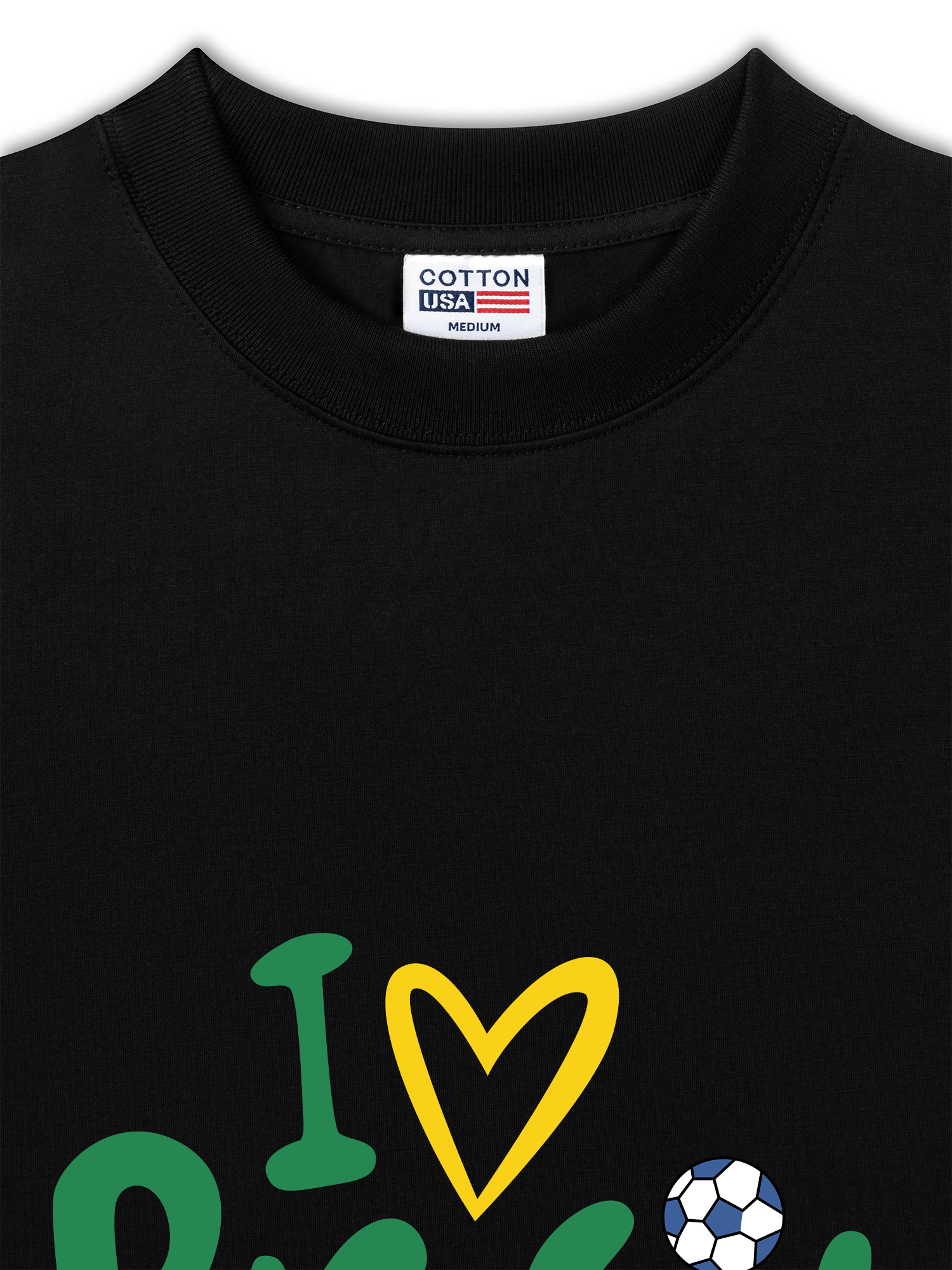 Áo Thun Relaxed Fit Soccer World Cup I love Brazil