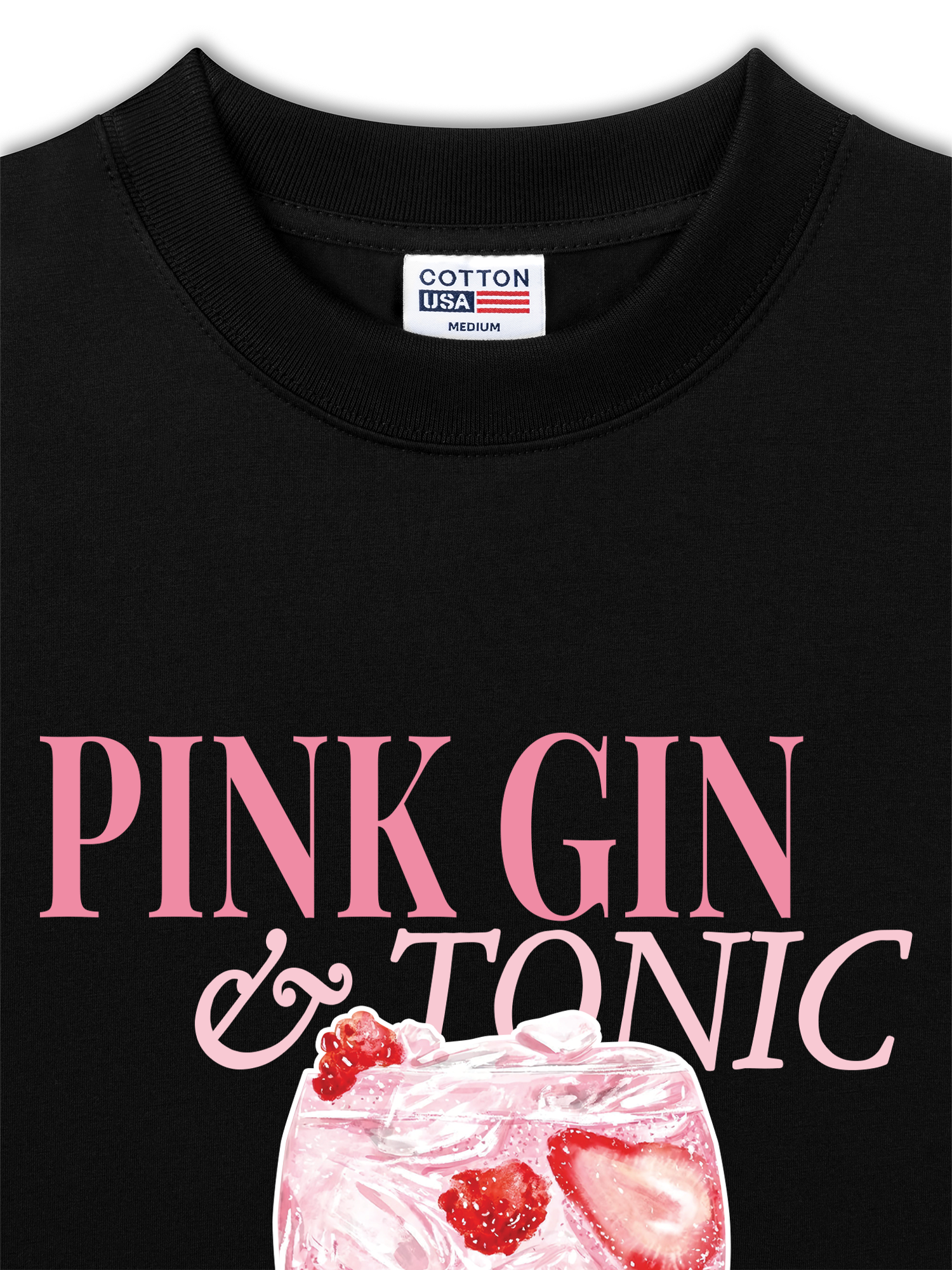 Áo Thun Relaxed Fit Pink Gin & Tonic