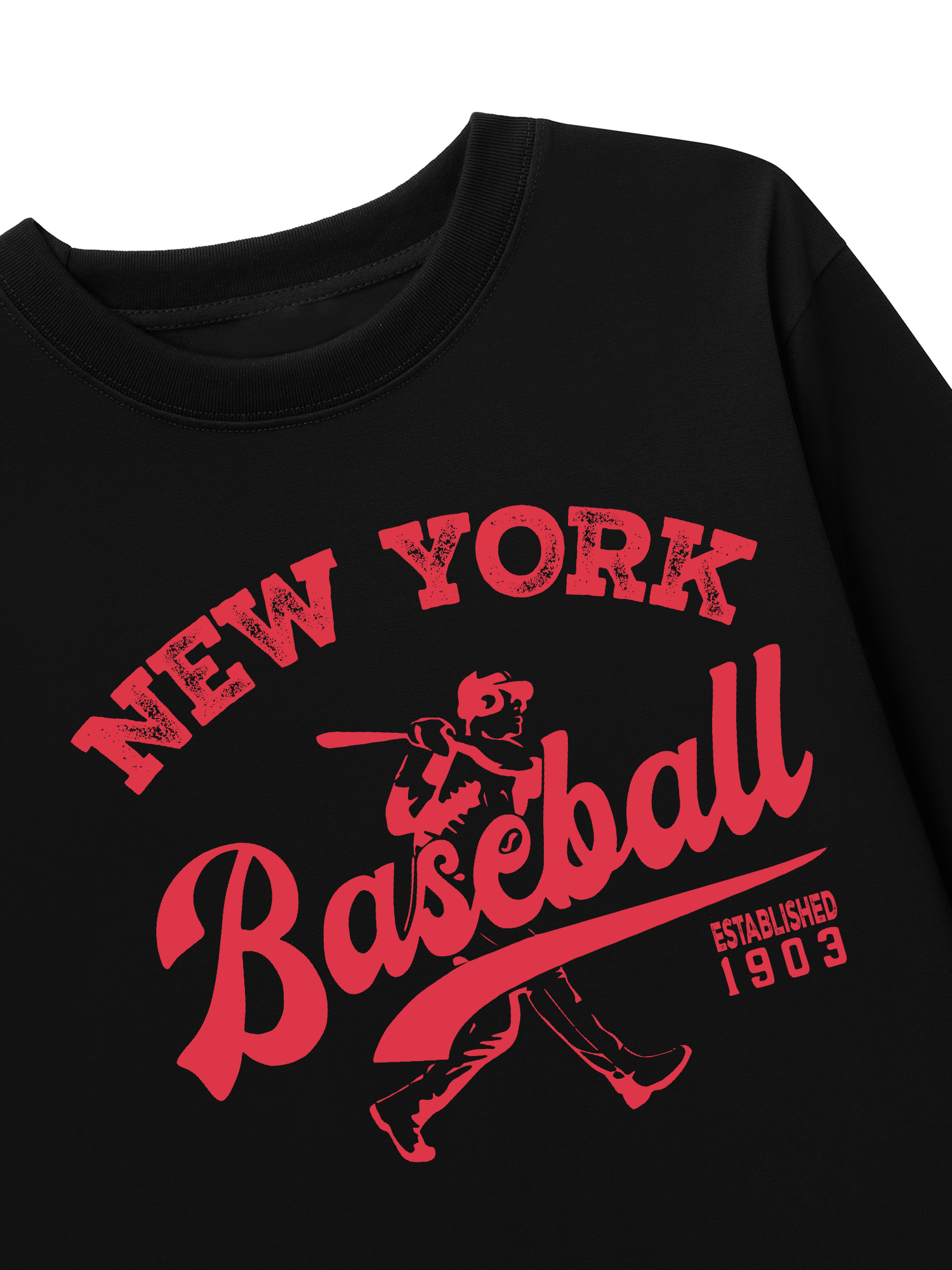 Áo Thun Dài Tay New York Baseball Pink