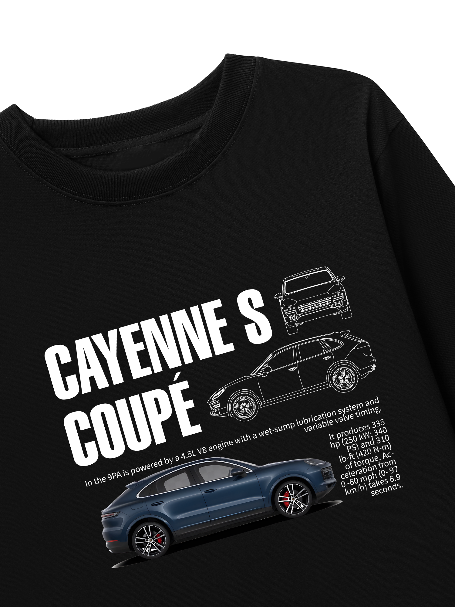 Áo Thun Dài Tay Porsche Cayenne S Coupe Classic