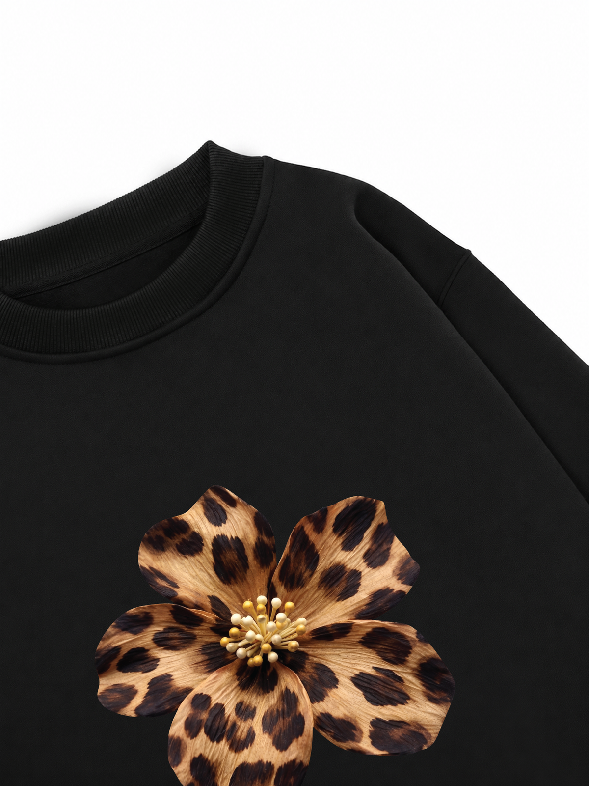 Áo Sweater Nỉ Hai Da Urban Leopard Safari Spotted Petals