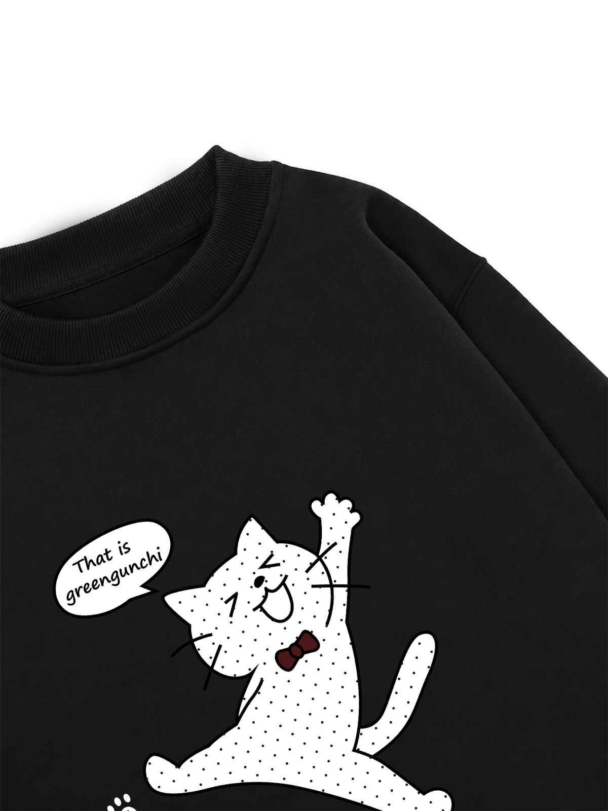 Áo Sweater Nỉ Hai Da Dotty Mood Cute Cat