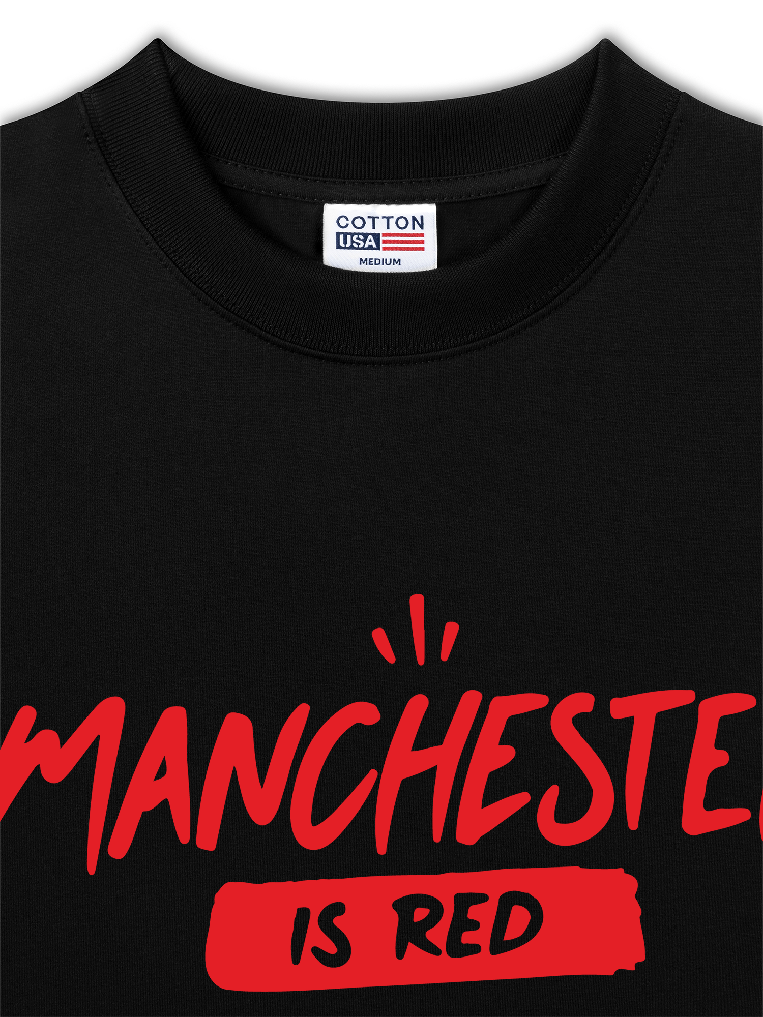 Áo Thun Relaxed Fit Soccer Manchester Is Red