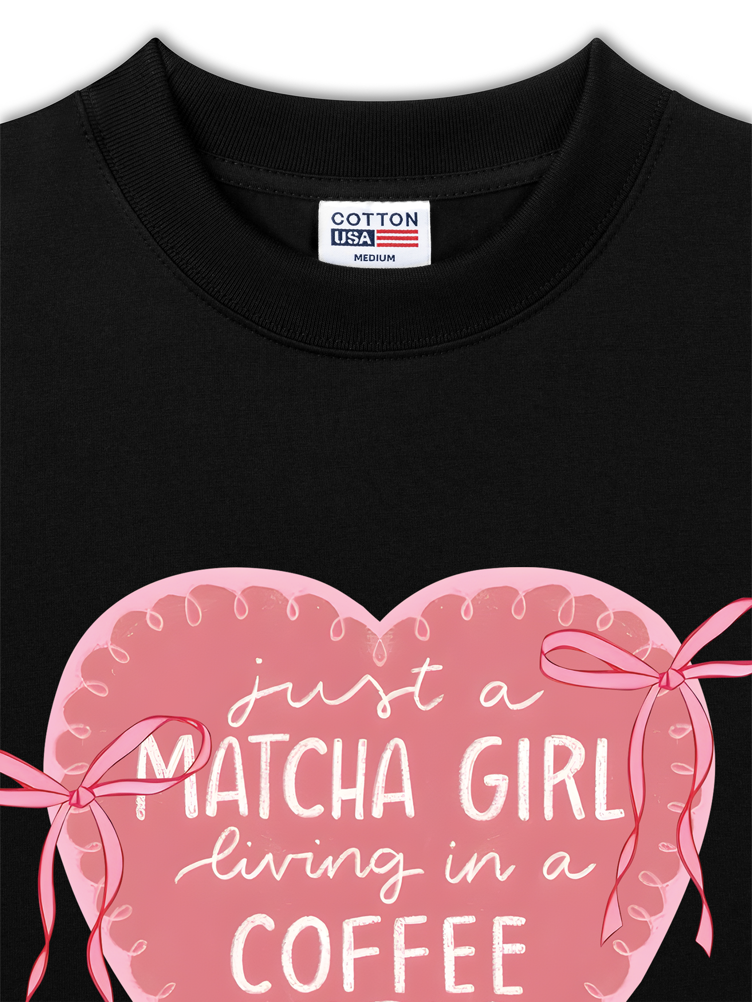 Áo Thun Relaxed Fit Daily Cup Just A Matcha Girl