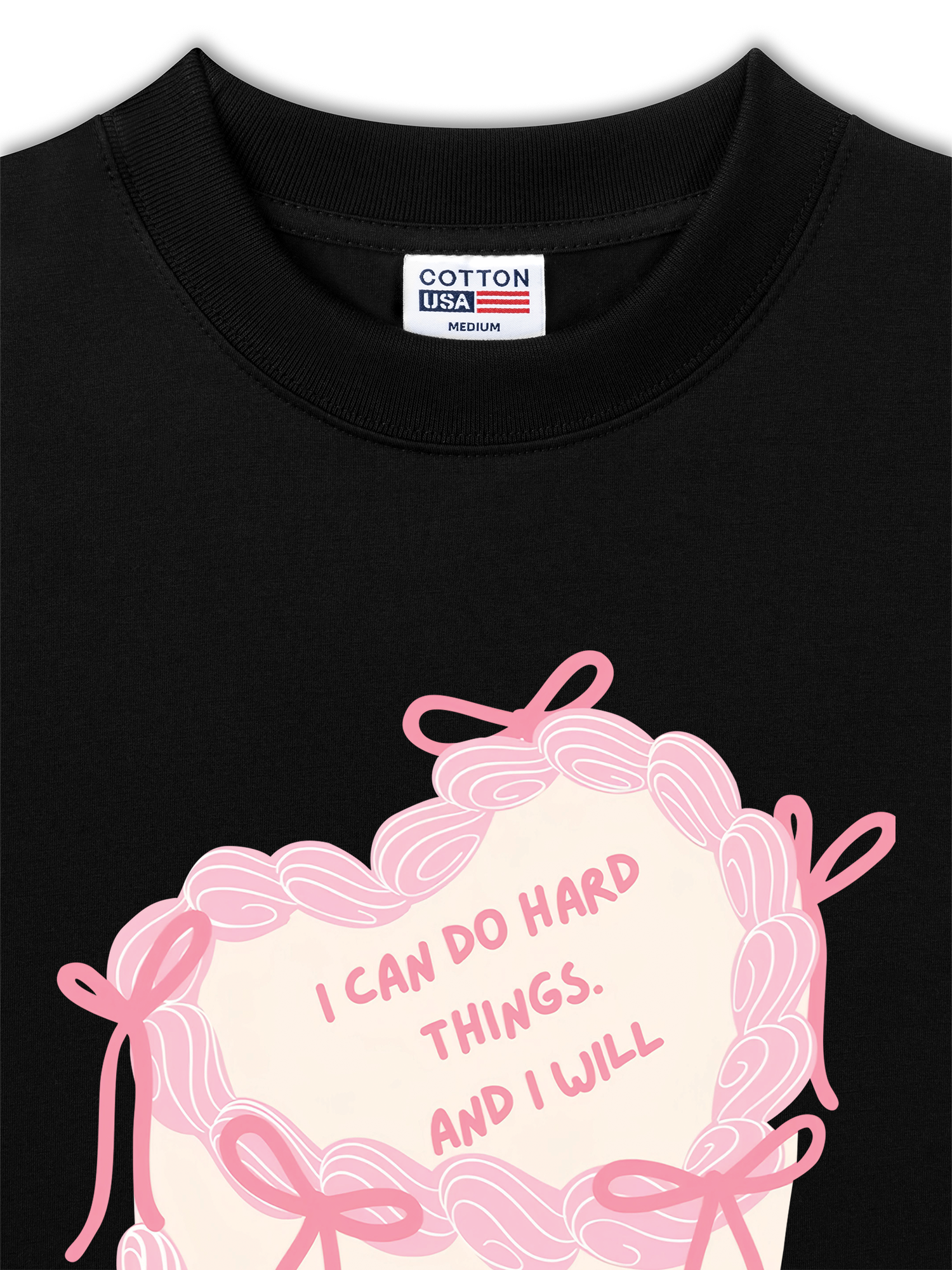 Áo Thun Relaxed Fit I Can Do Hard Thing