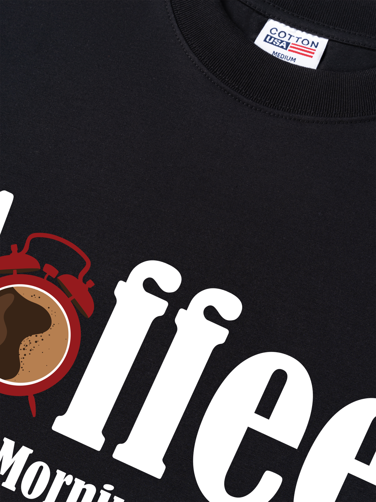 Áo Thun Relaxed Fit Daily Cup Coffe Is My Morning Alarm