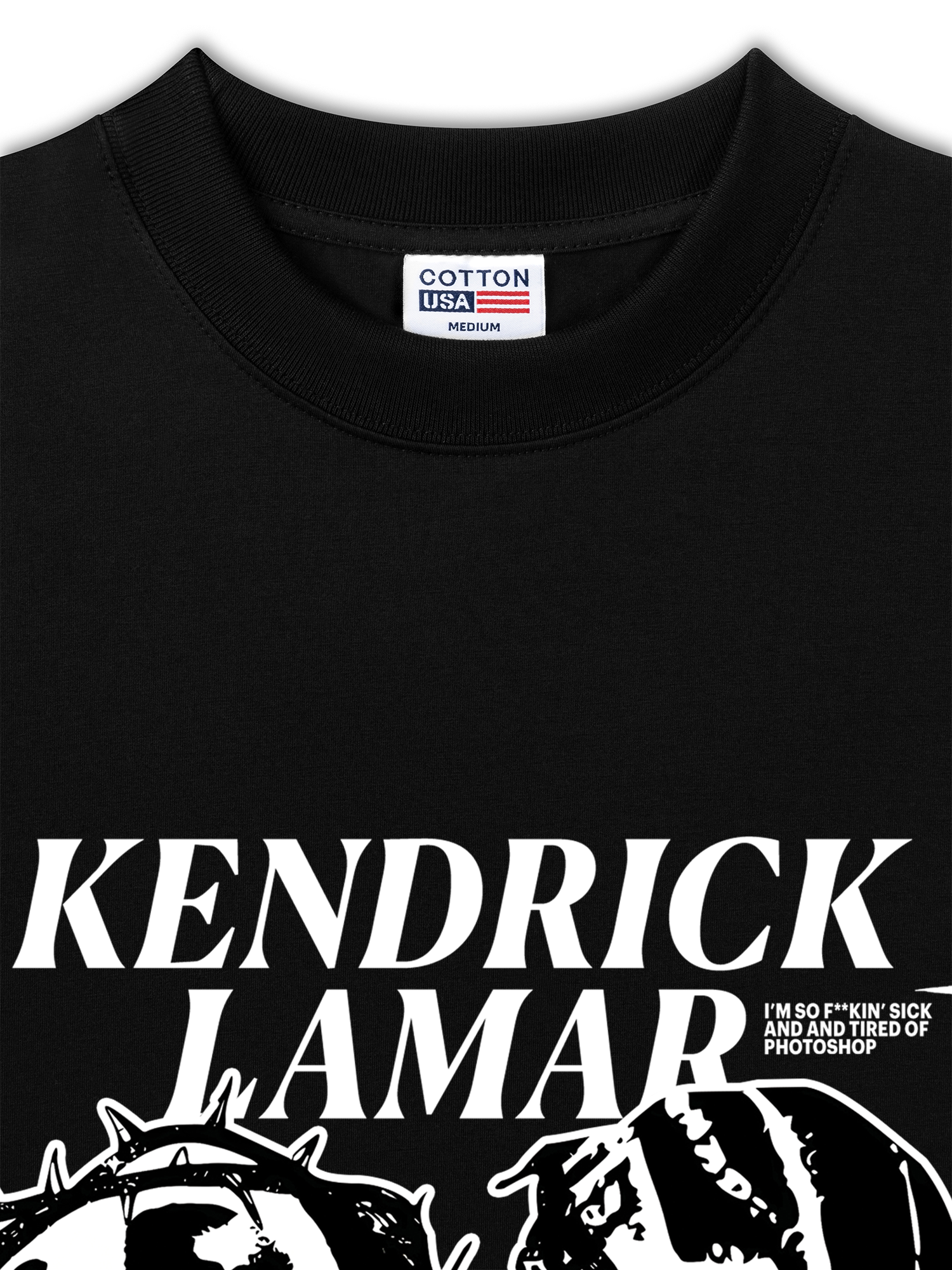 Áo Thun Relaxed Fit Rapper Kendrick Lamar Damn