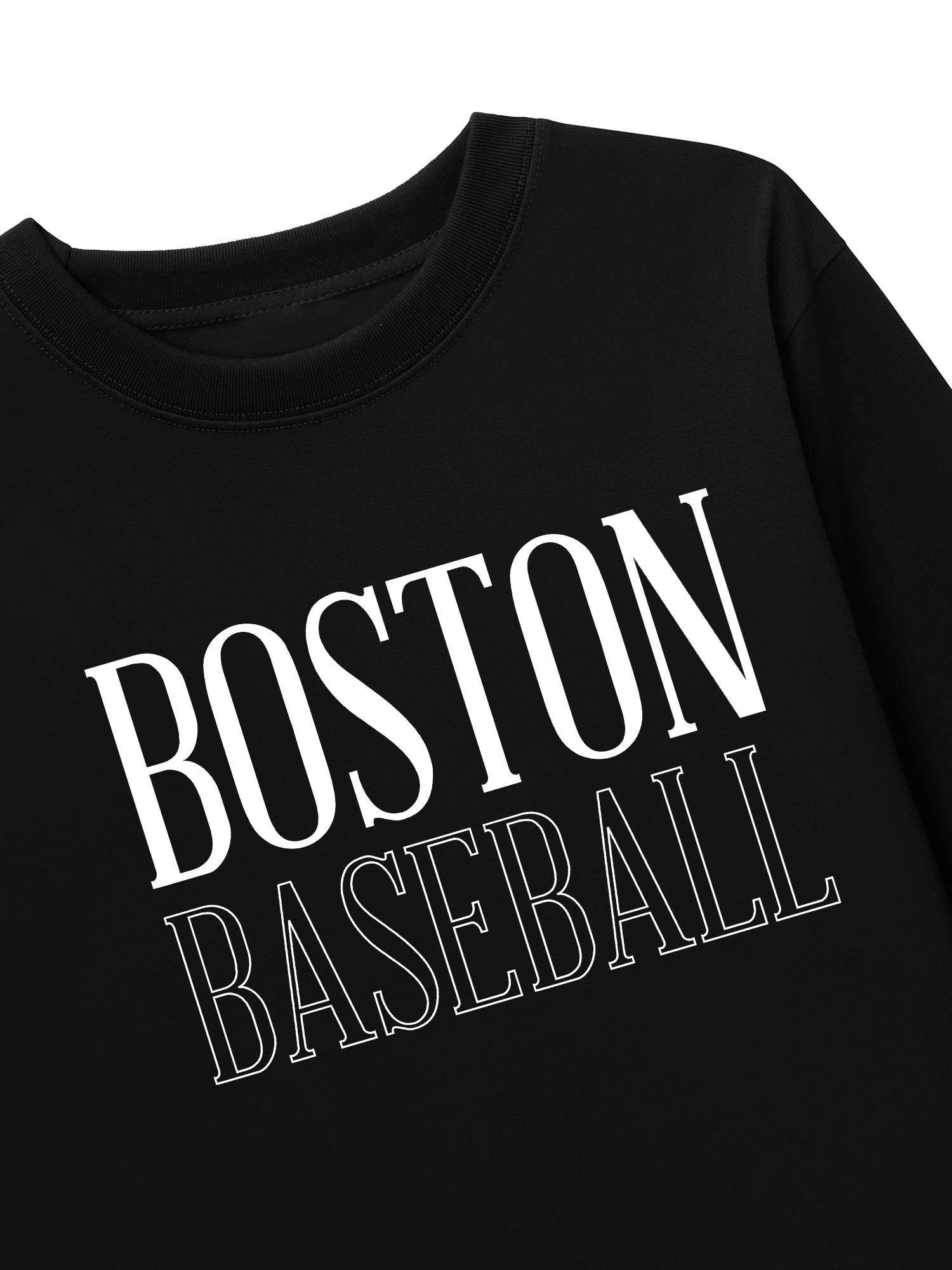 Áo Thun Dài Tay Baseball Basic Boston