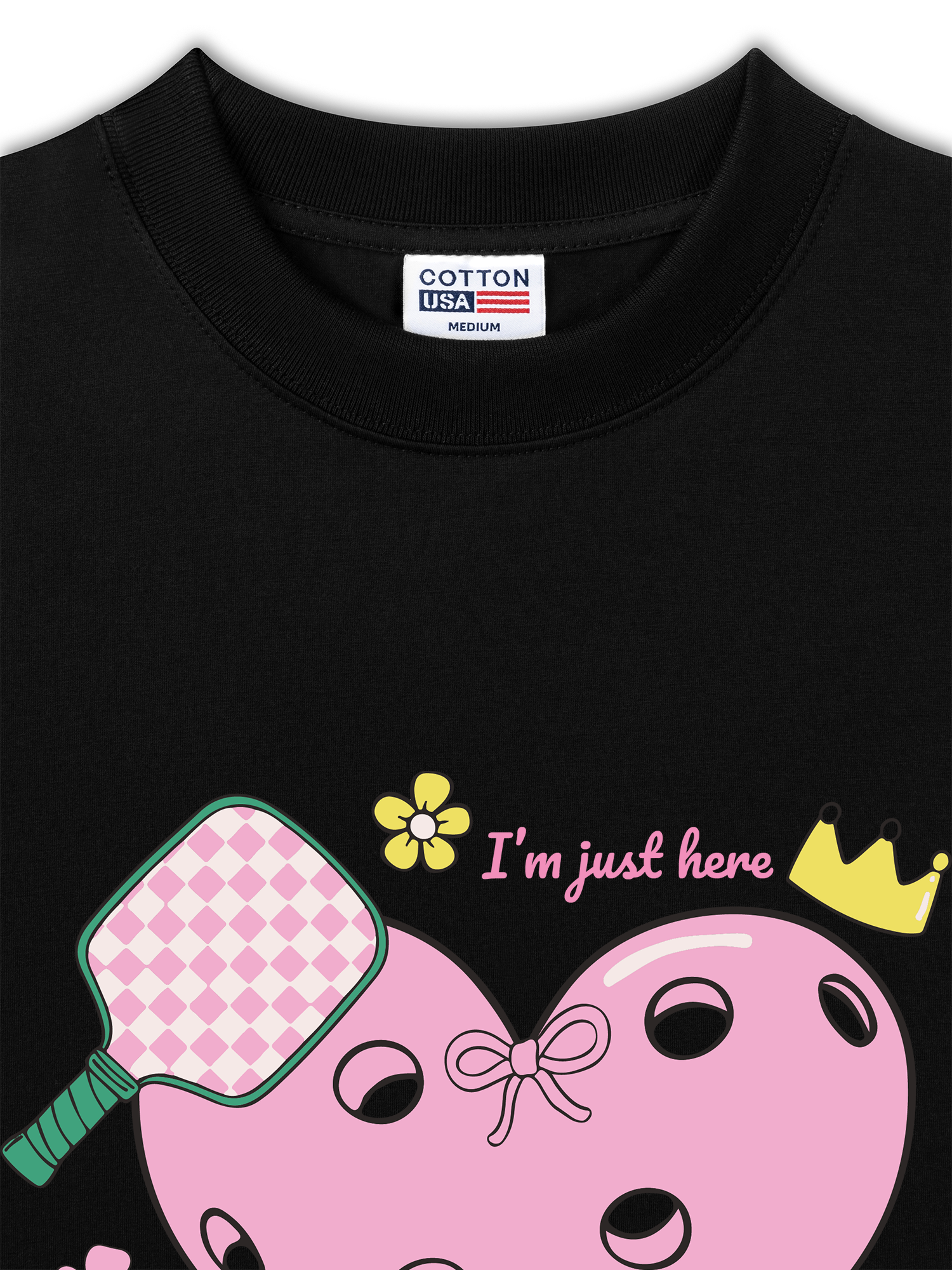 Áo Thun Relaxed Fit I_m Just Here For Pickleball