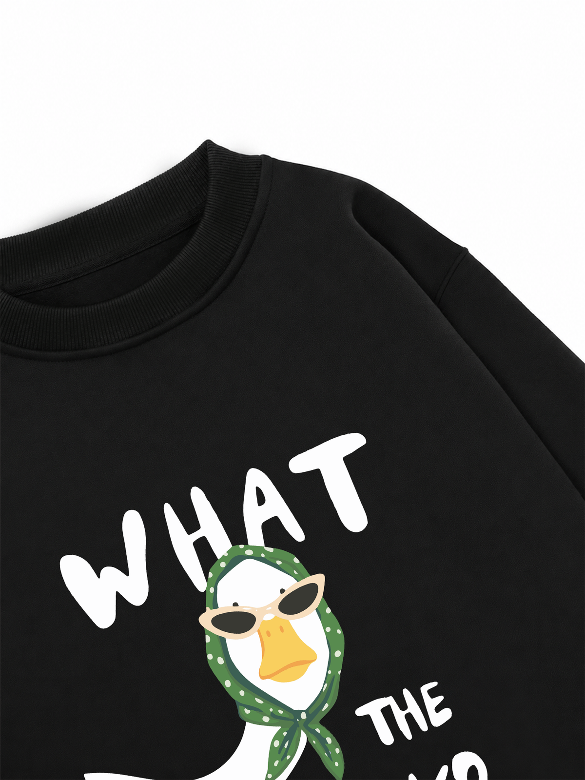 Áo Sweater Nỉ Hai Da Farm What The Duck