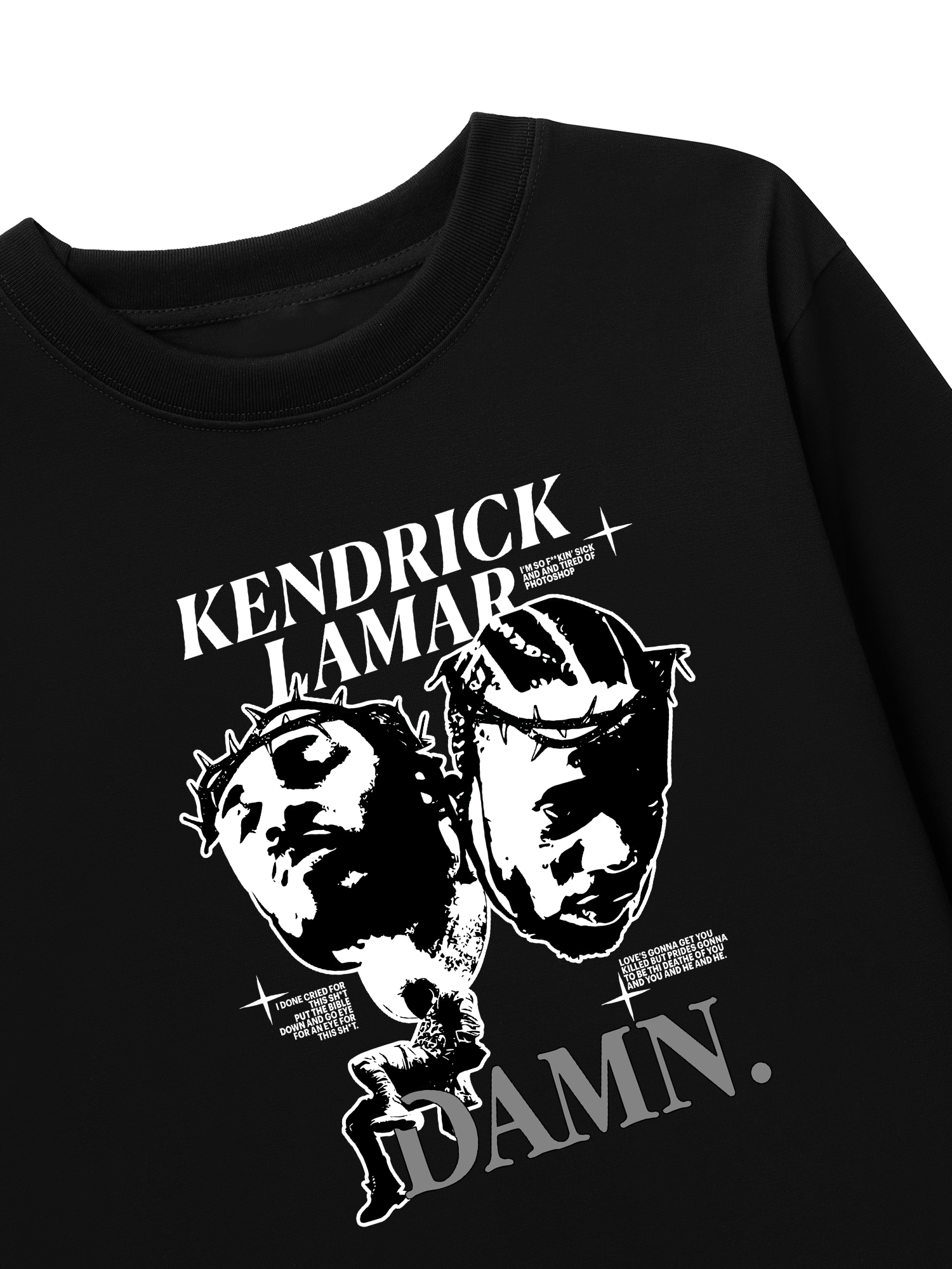 Áo Thun Dài Tay Rapper Kendrick Lamar Damn