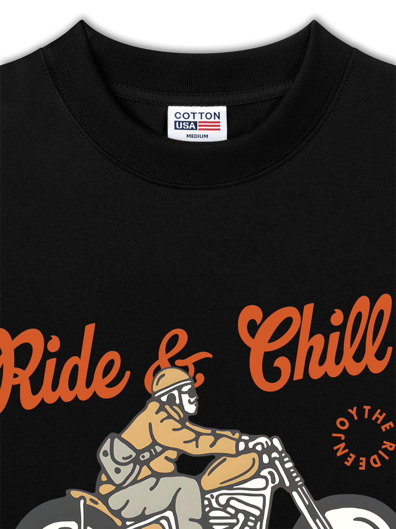 Áo Thun Relaxed Fit Motorbike Ride & Chill