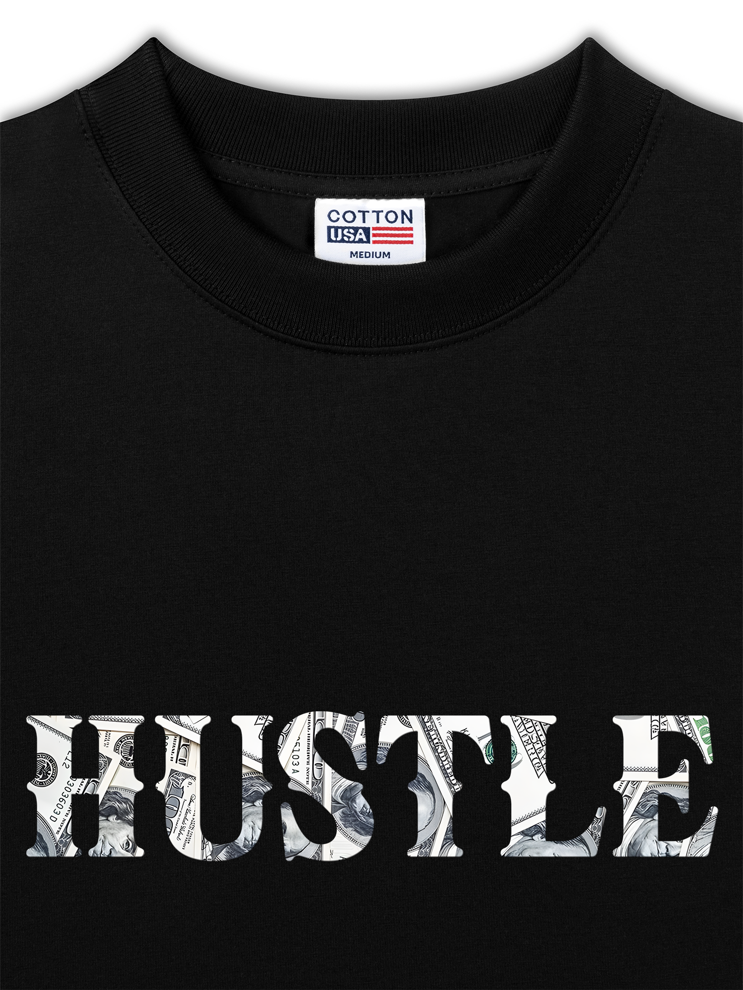 Áo Thun Relaxed Fit Money Background Hustle