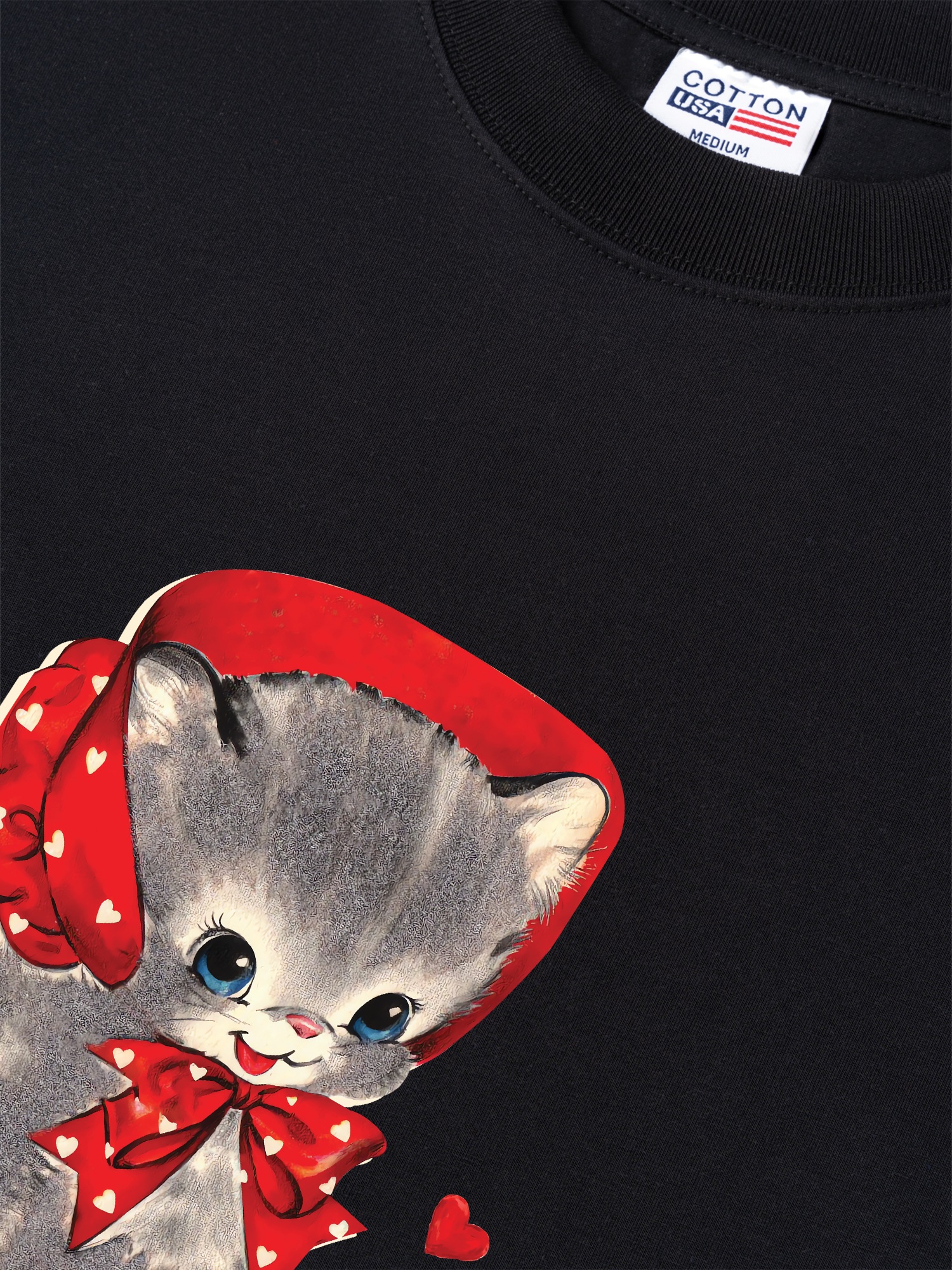 Áo Thun Relaxed Fit Soft Paw Cute Cat