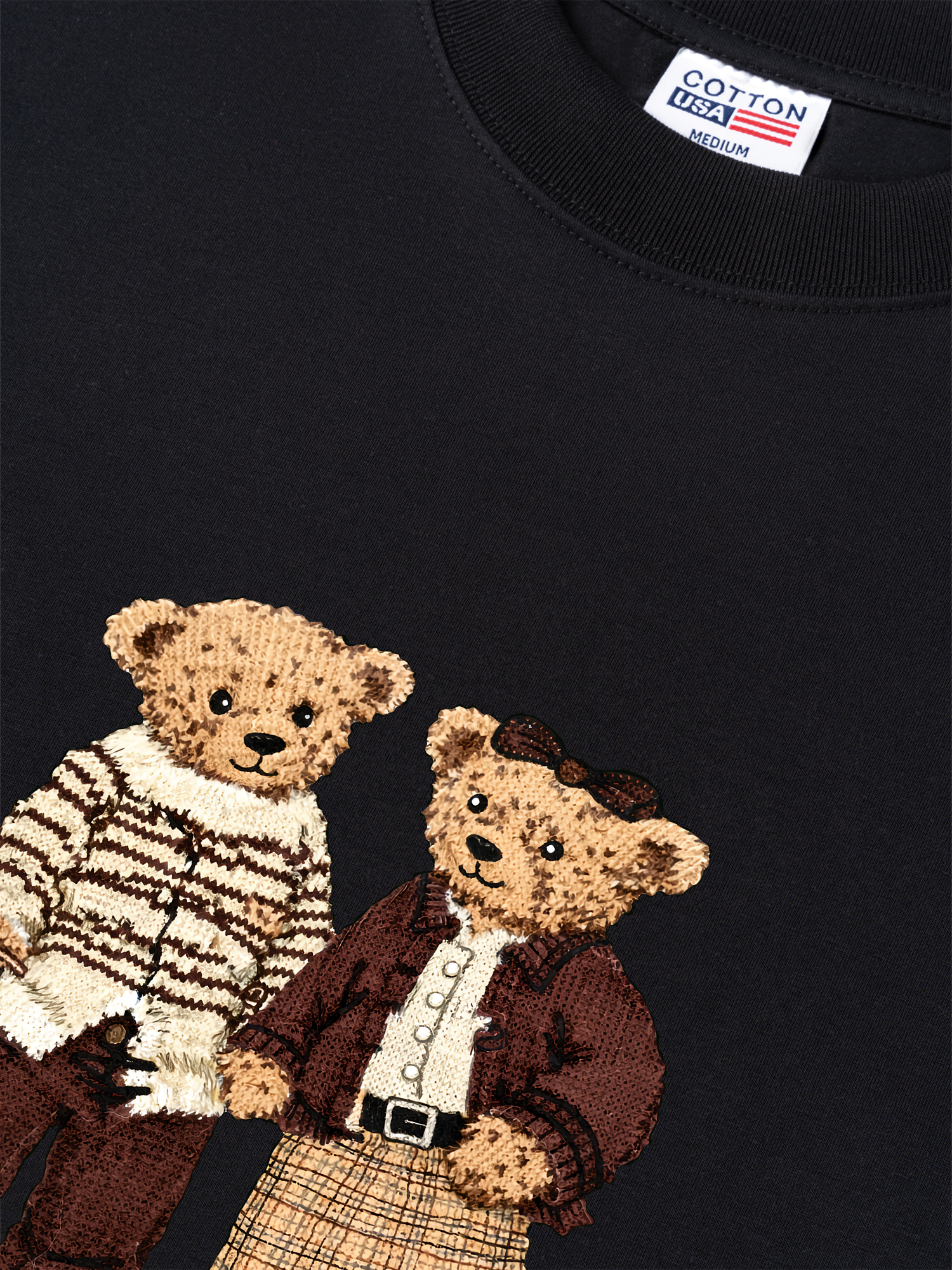 Áo Thun Relaxed Fit Couple Bear