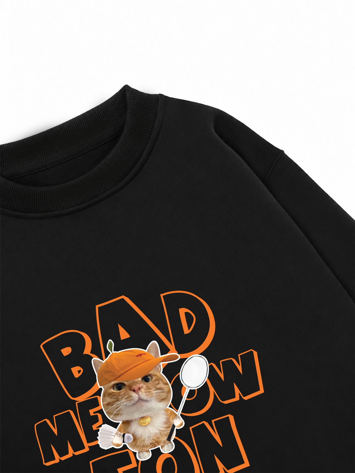 Áo Sweater Nỉ Hai Da Badminton Cute Cat
