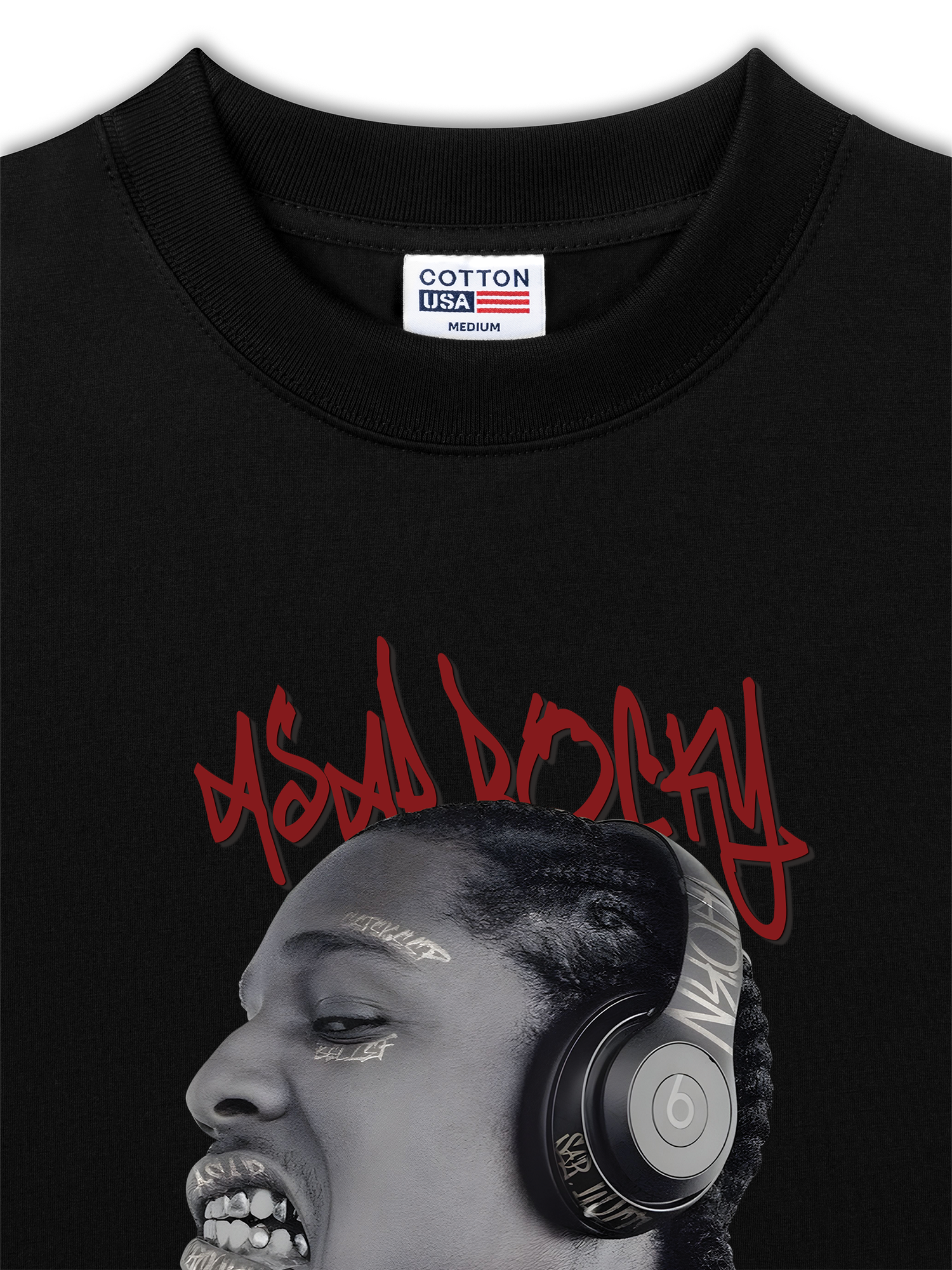 Áo Thun Relaxed Fit Rapper A$AP Rocky Graphic