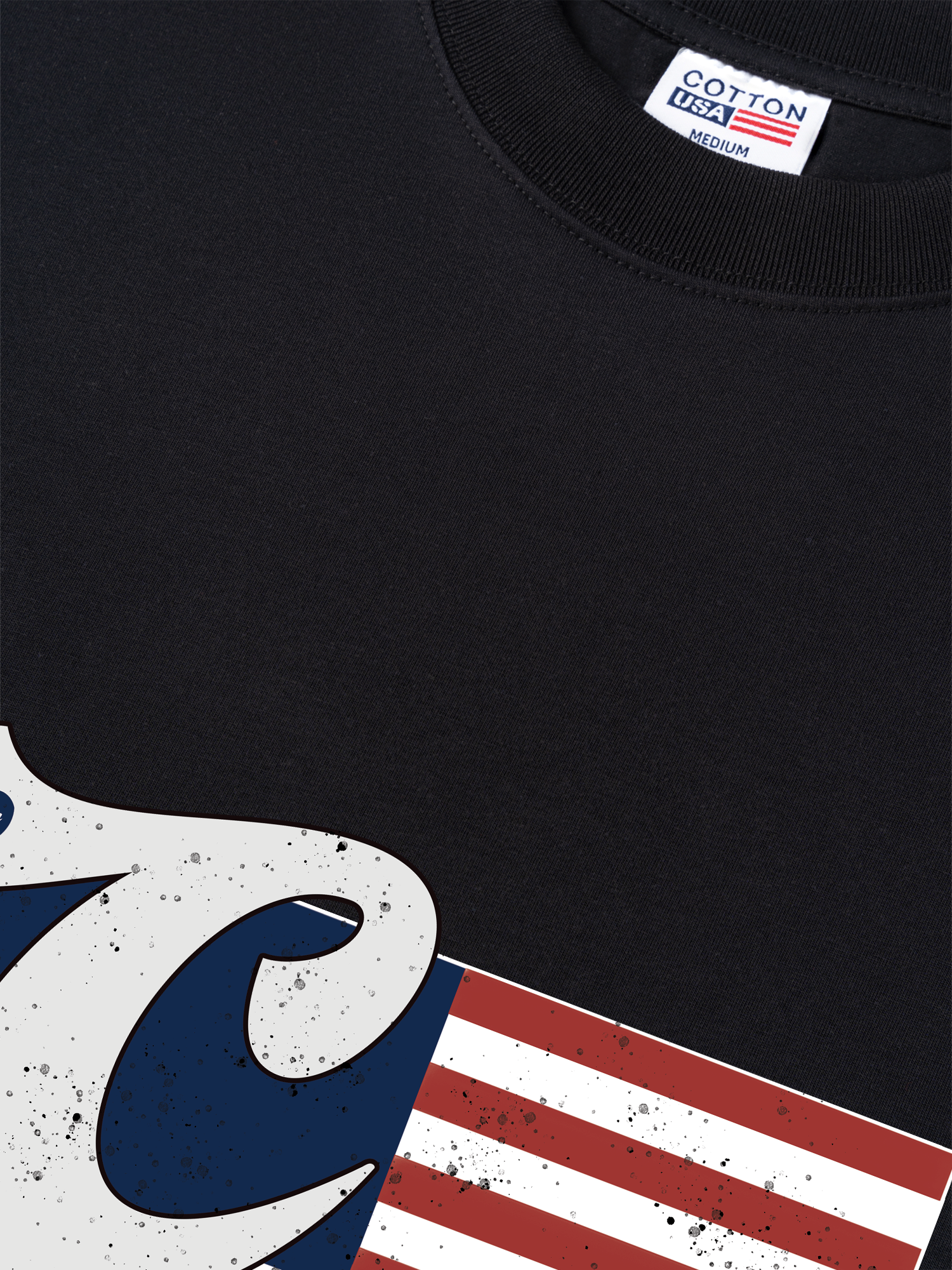 Áo Thun Relaxed Fit USA Vintage Flag