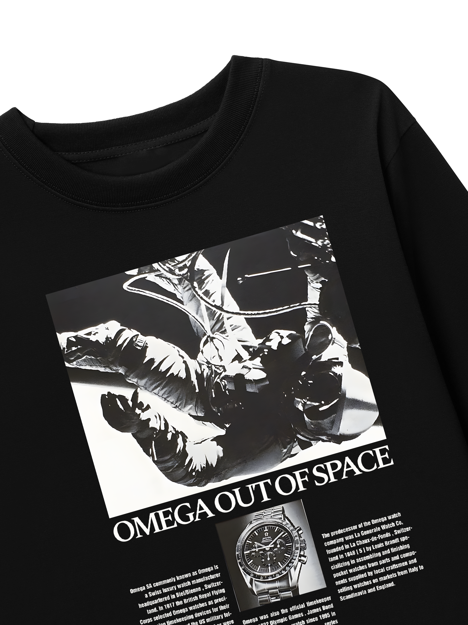 Áo Thun Dài Tay Watch Omega Out Of Space