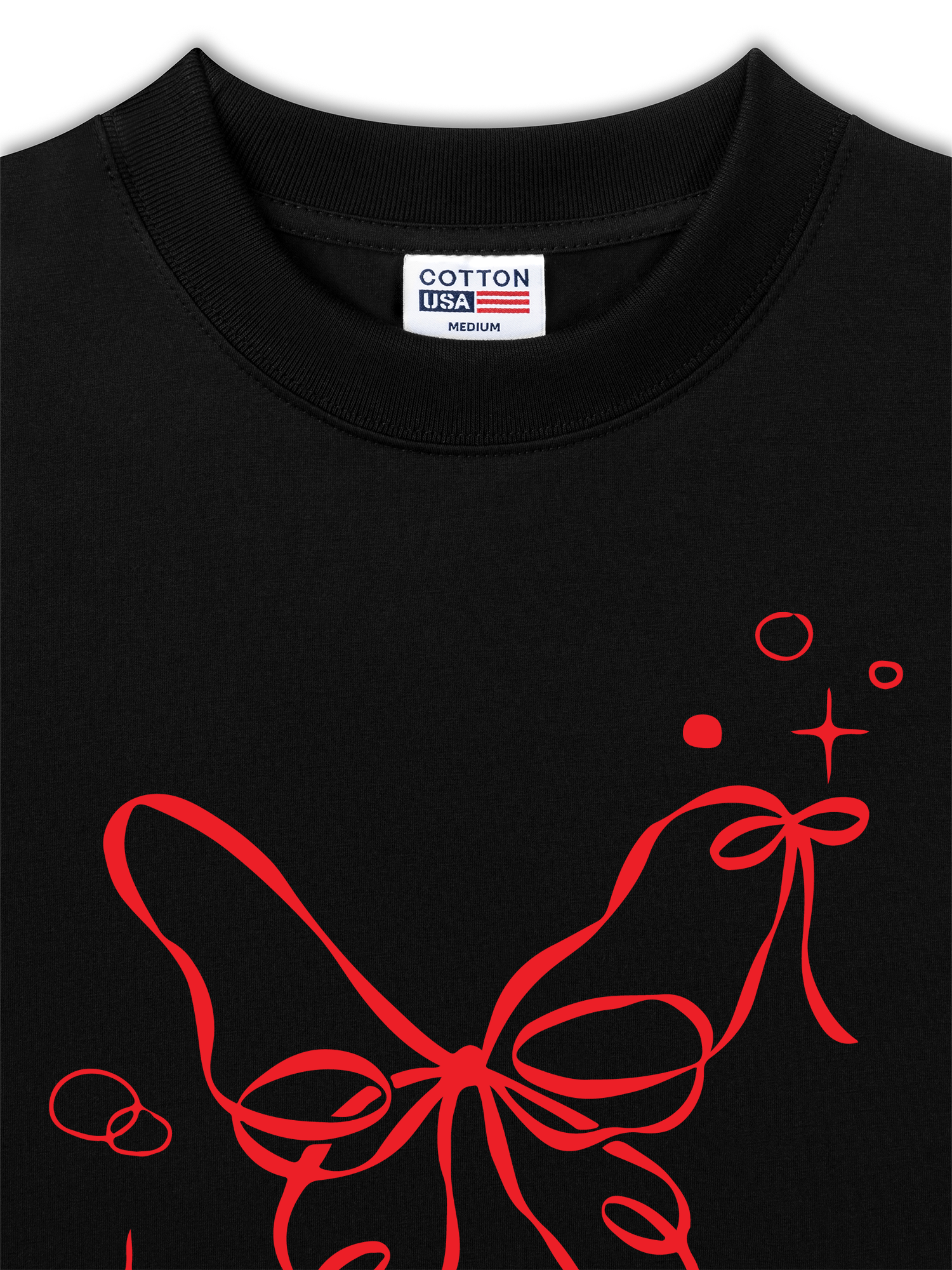 Áo Thun Relaxed Fit Butterfly Ribbon