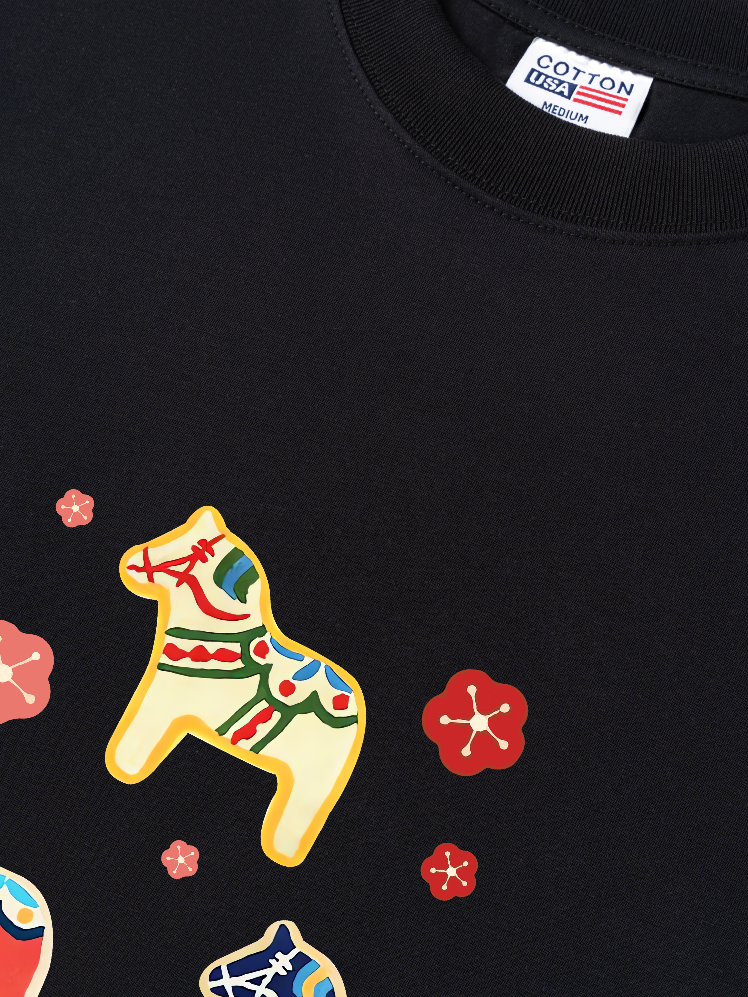 Áo Thun Relaxed Fit Cute Horse